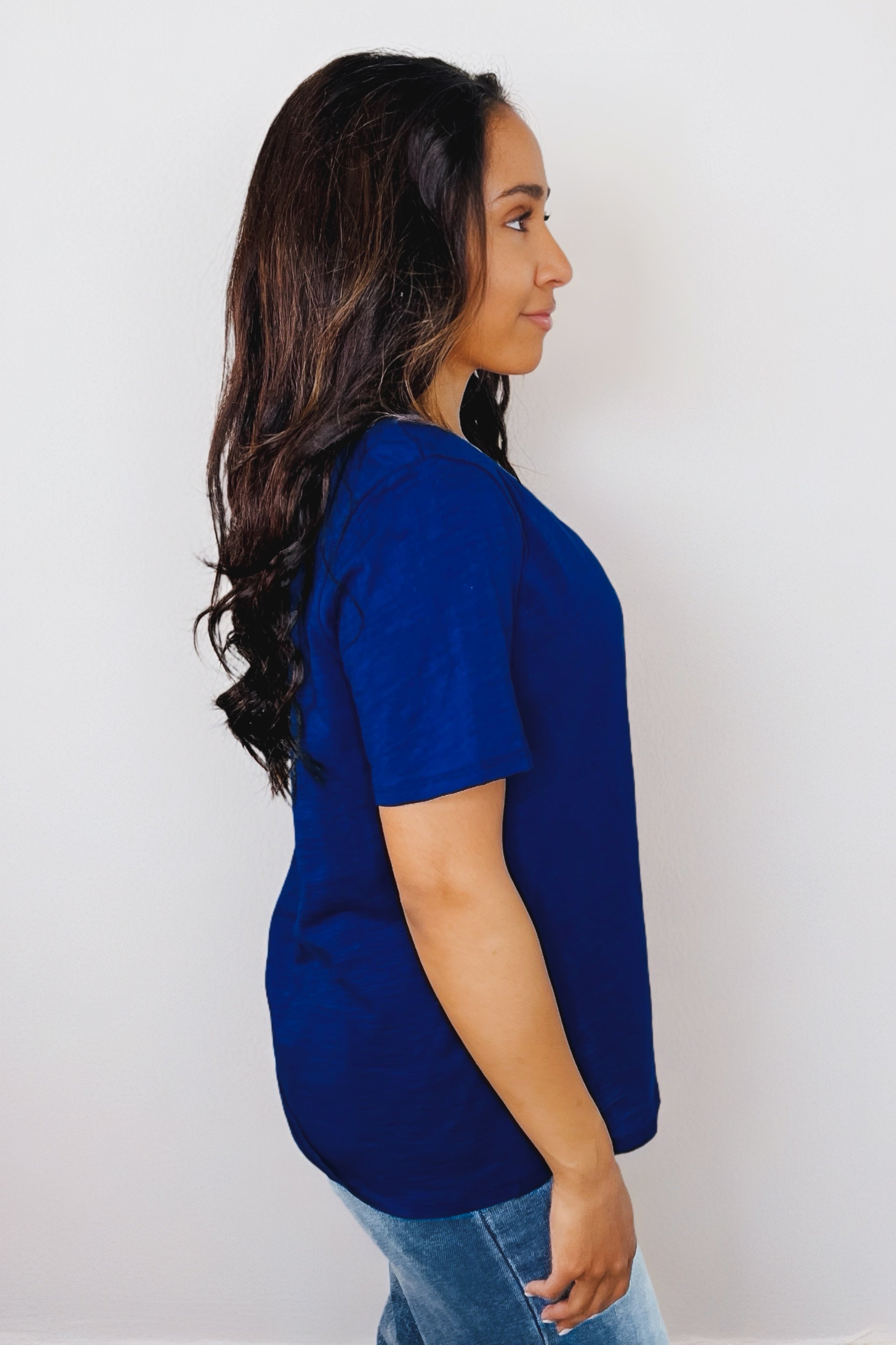 I Don't Have to Choose V-Neck Tee • Navy