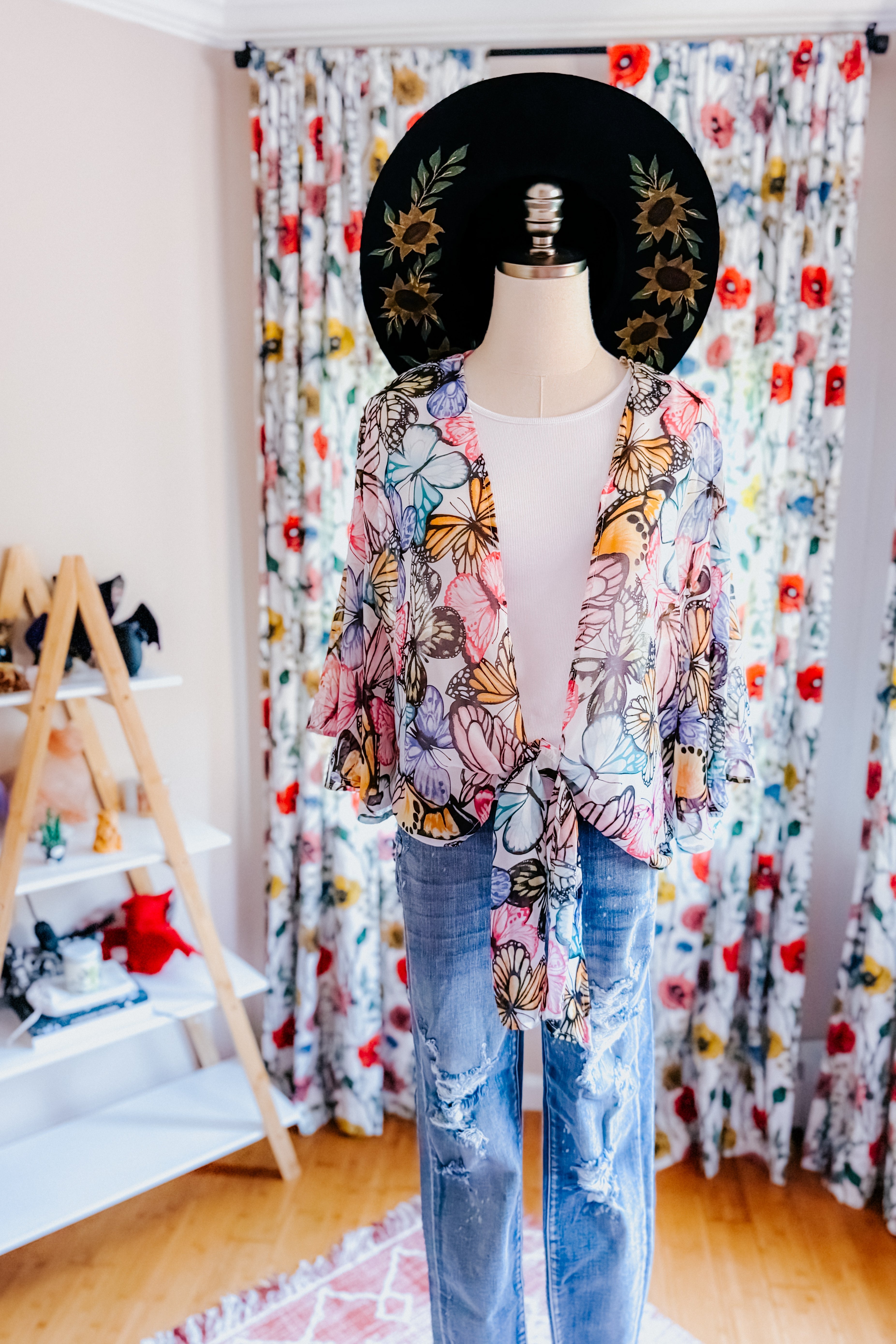 My Darling Valentina Front Tie Blouse