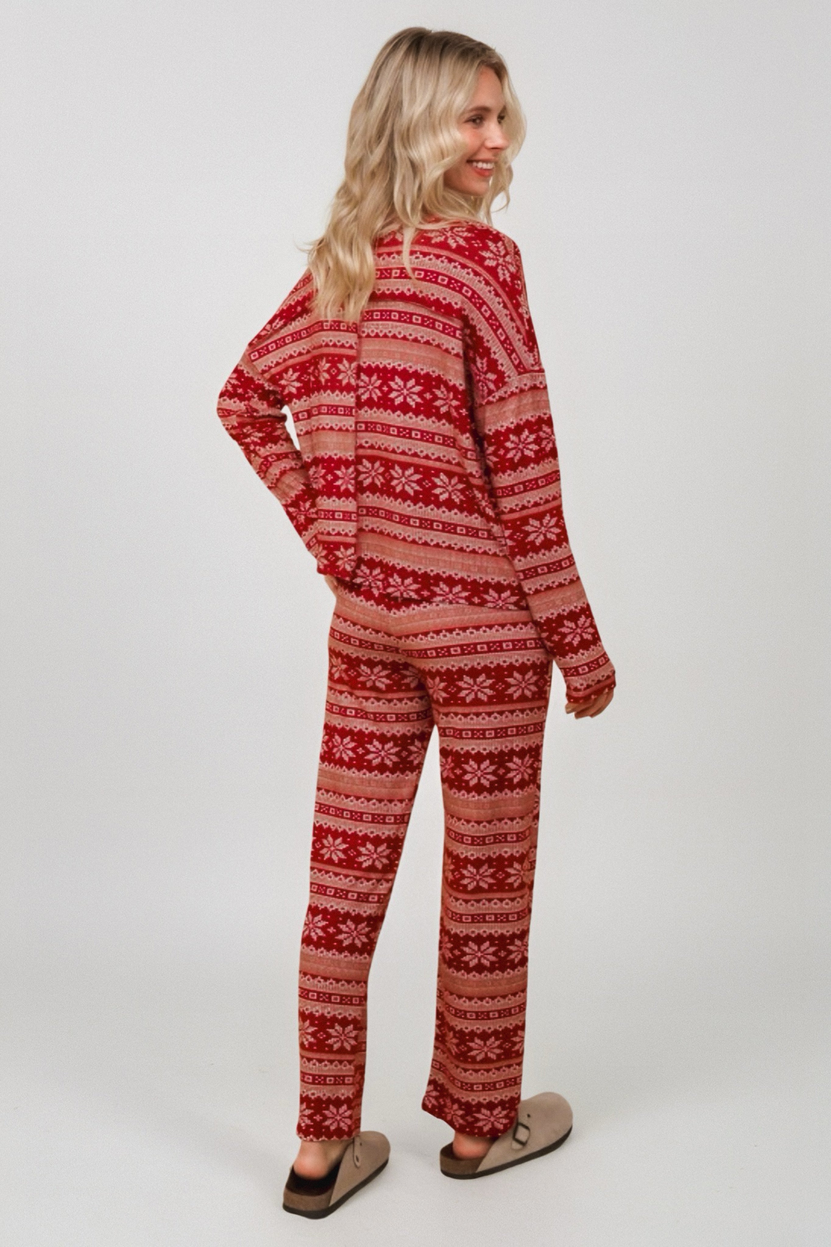 Holiday Fair Isle Lounge Set • Red