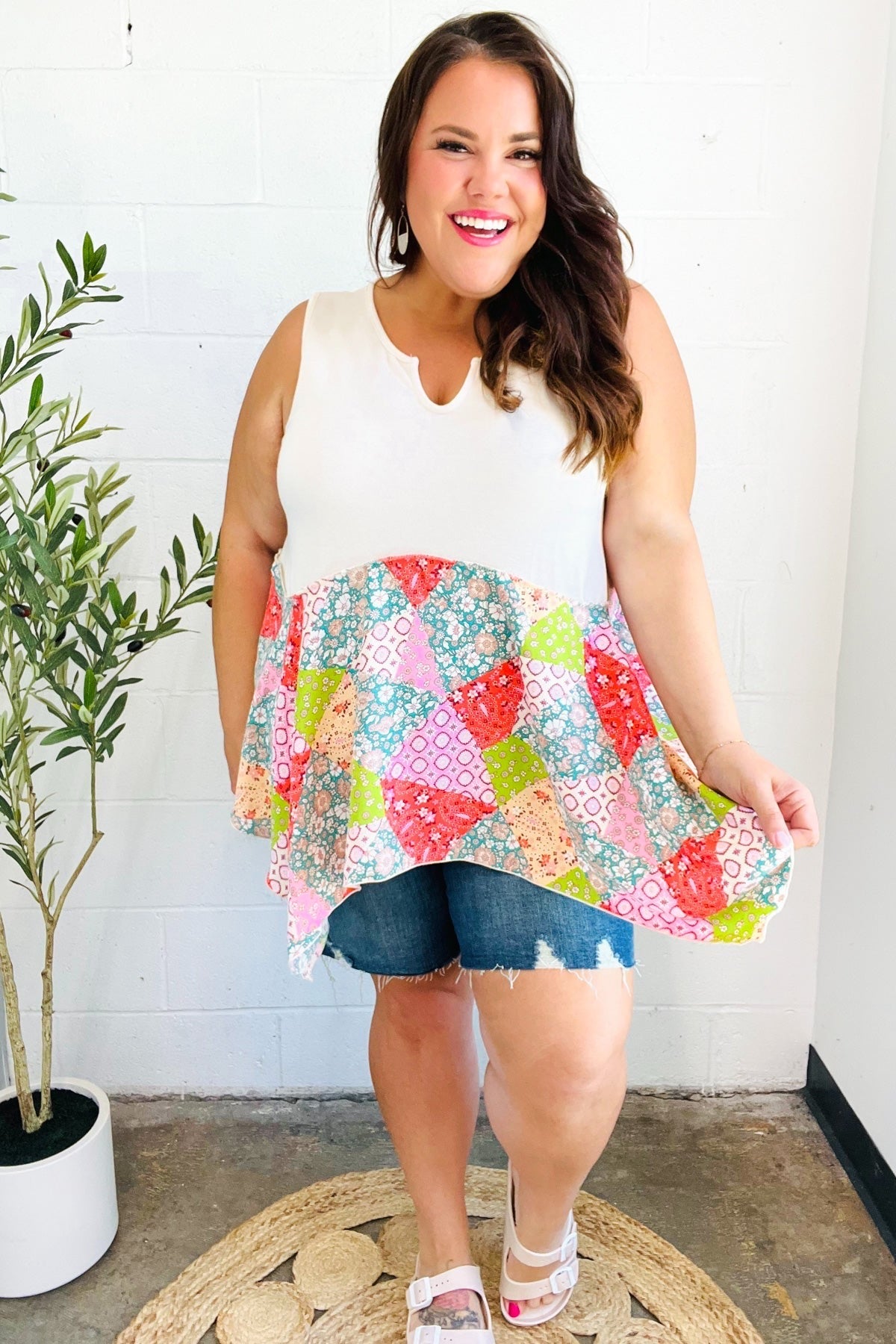 Feeling Femme Patchwork Top