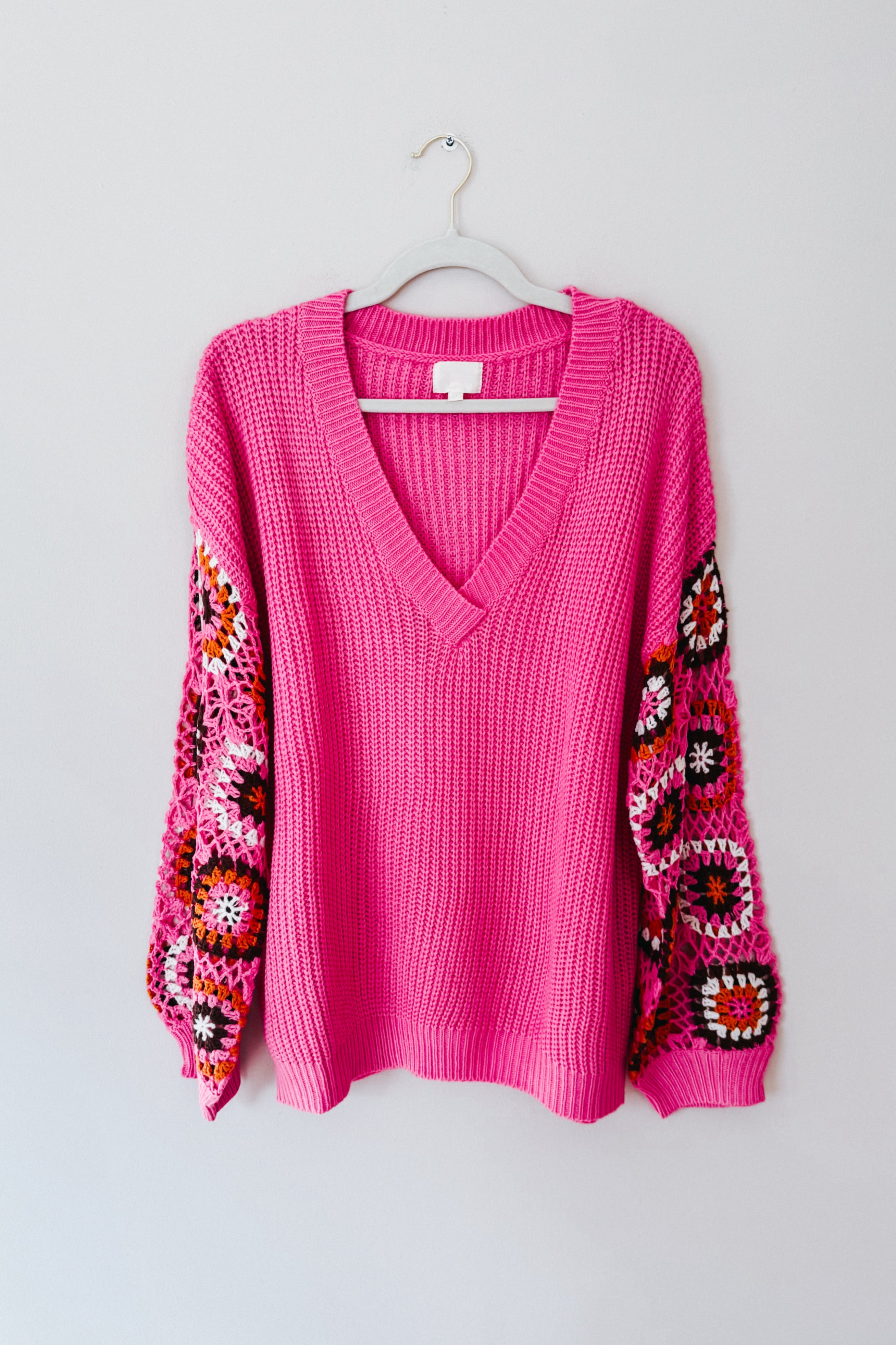 Can't Stop this Feeling V-Neck Knit Sweater
