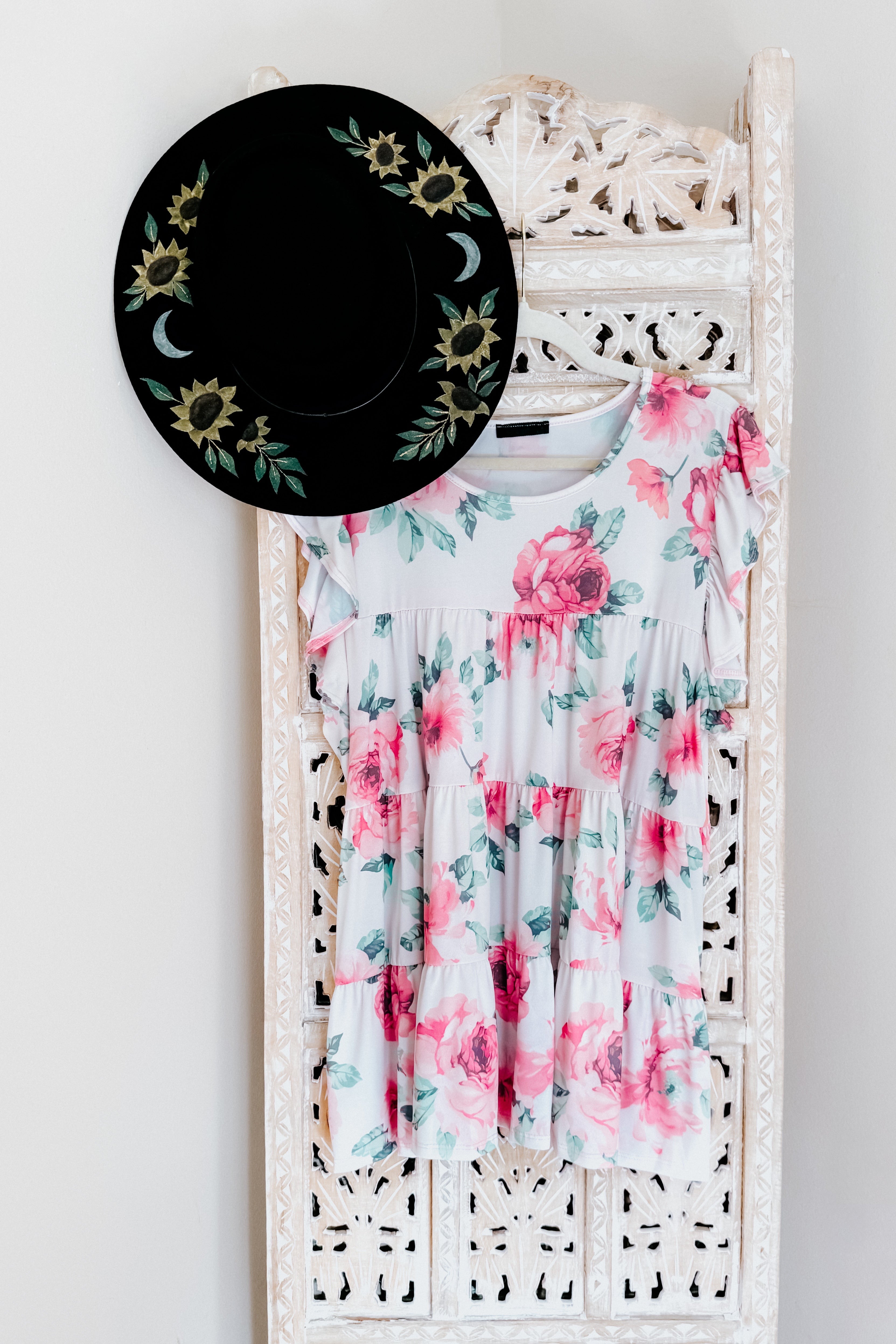 Blooming Grace Floral Tiered Top