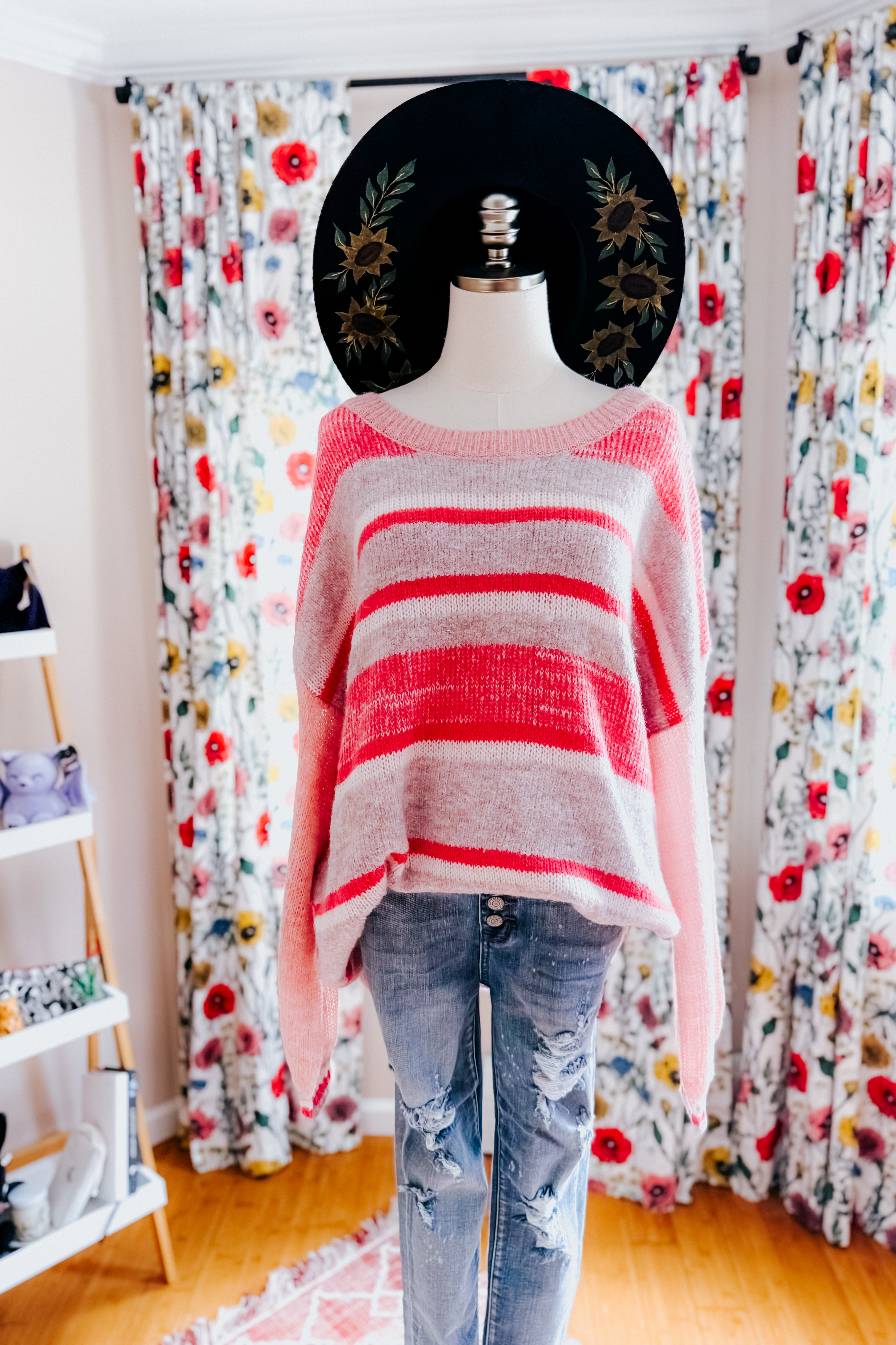 On The Chase Striped Knit Sweater