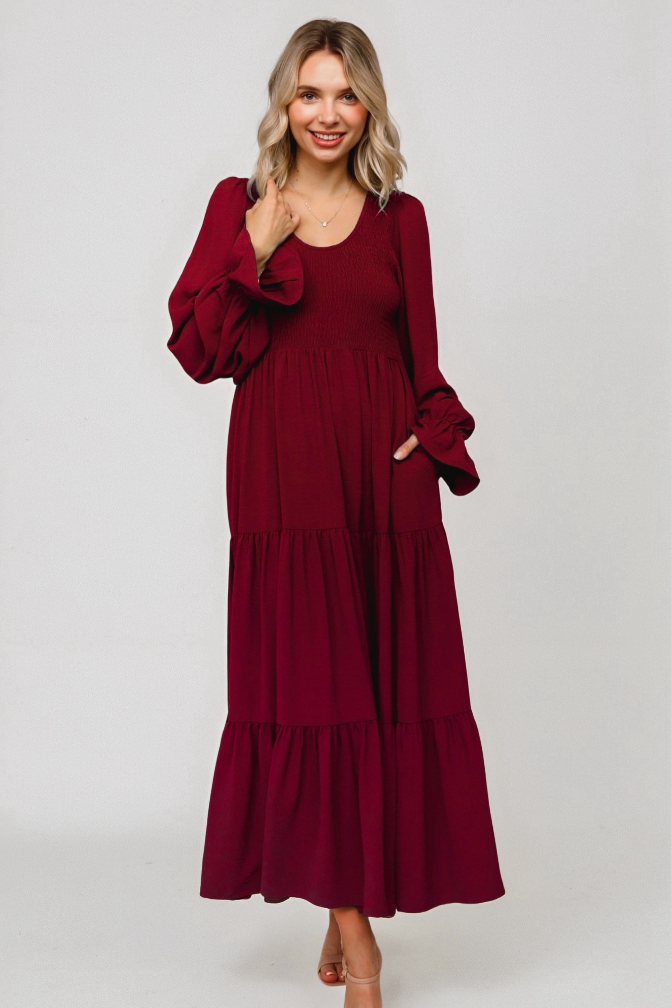 Magic Maxi Dress • Burgundy