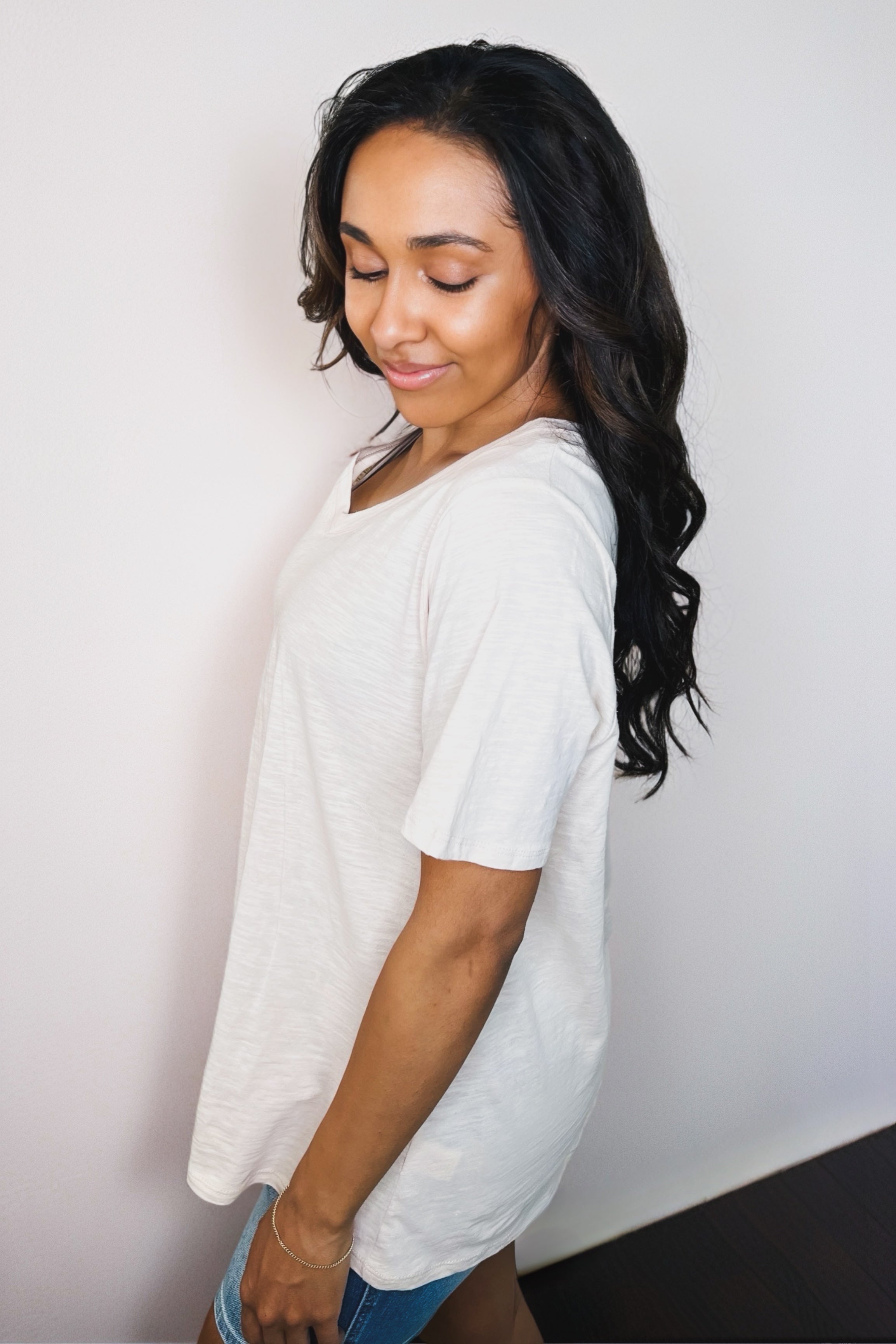 I Don't Have to Choose V-Neck Tee • Oatmeal