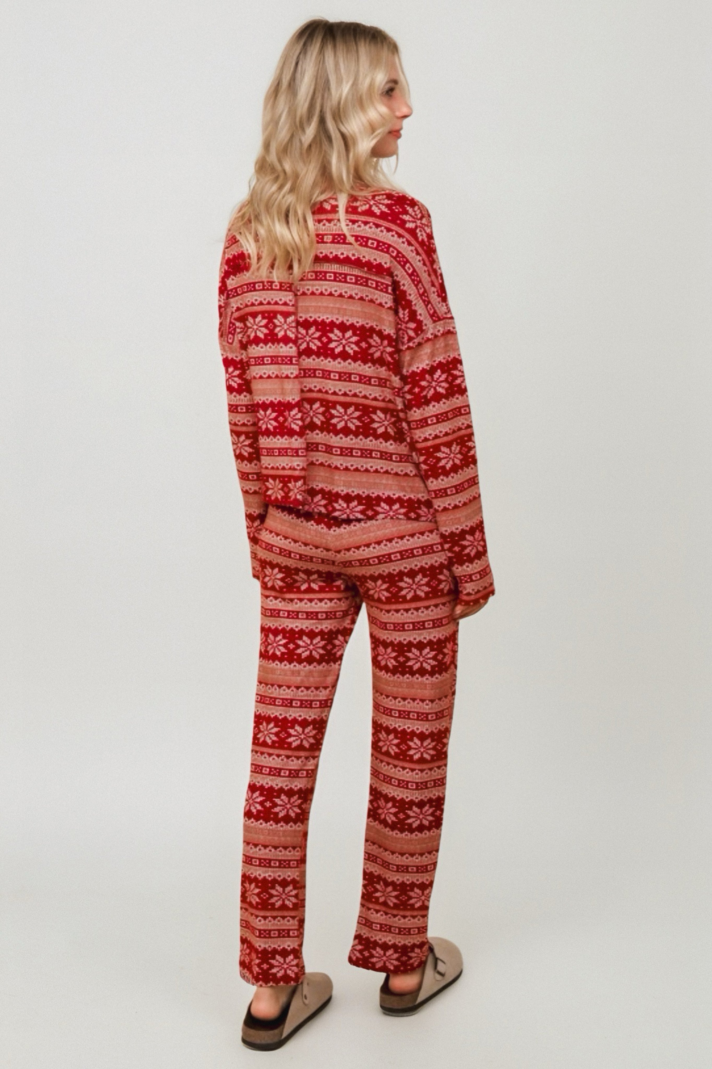 Holiday Fair Isle Lounge Set • Red