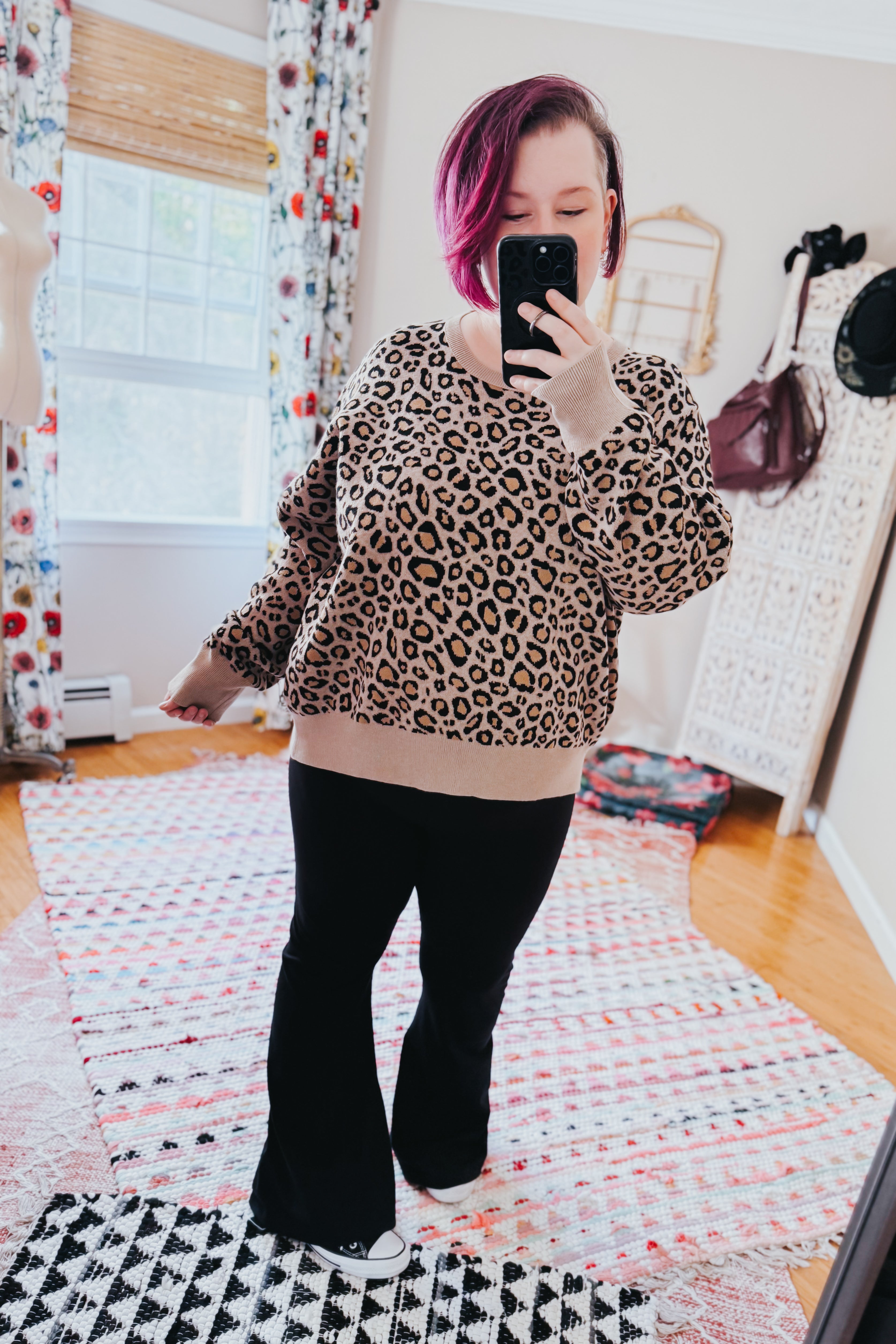 Savanna Style Leopard Pullover