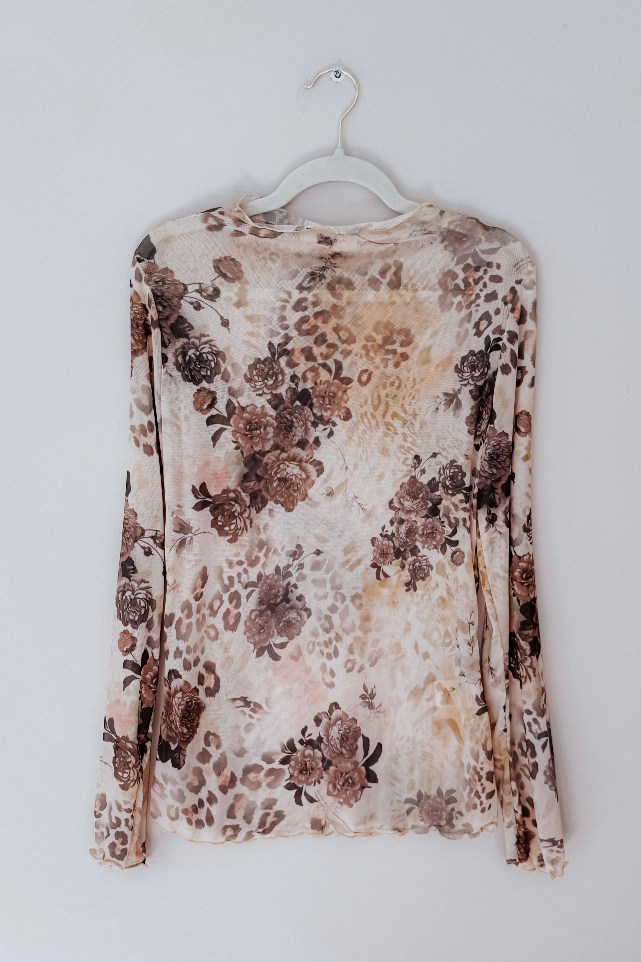Whispering Wildflowers Semi Sheer Top