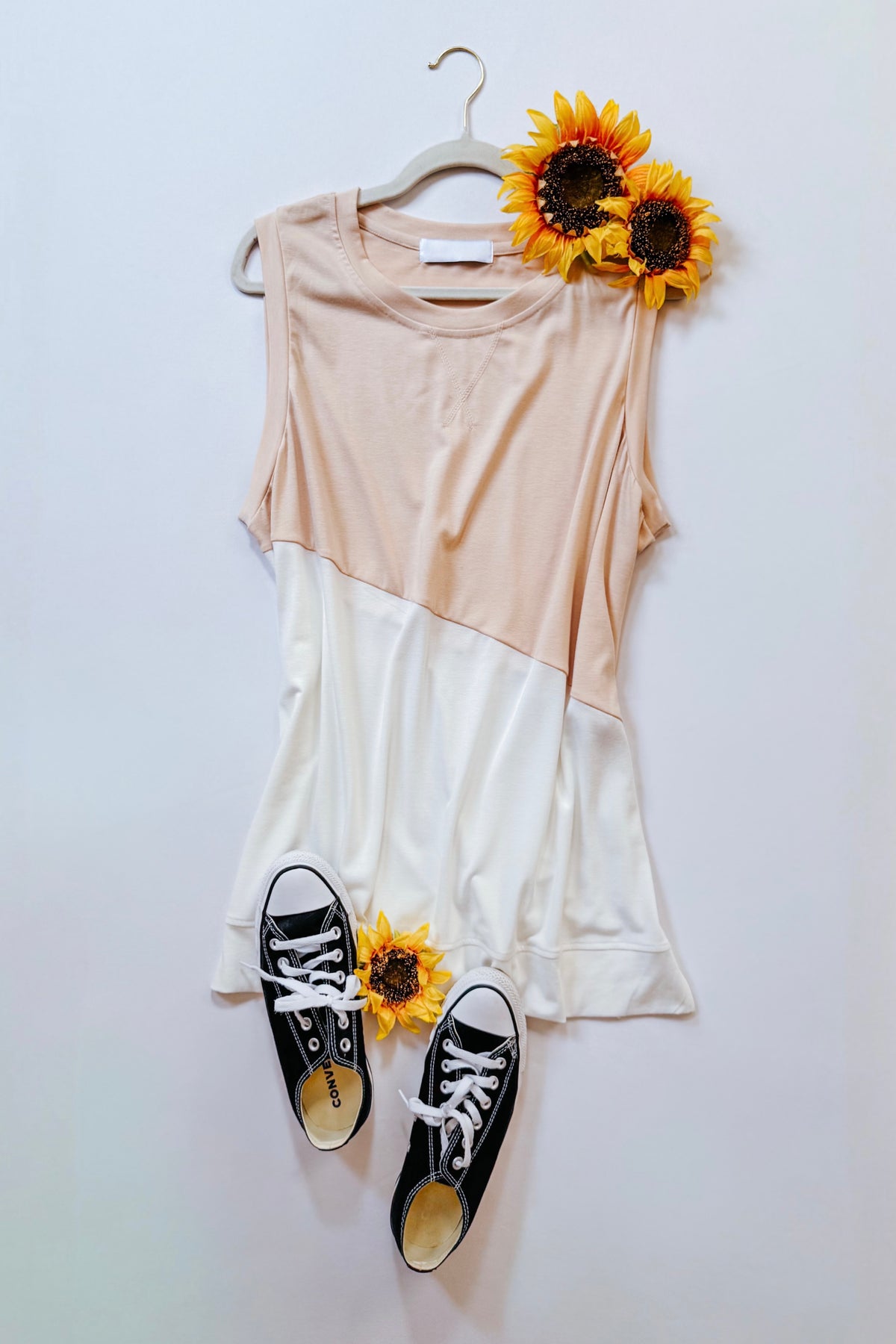 Steady Increase Color Block Sleeveless Top