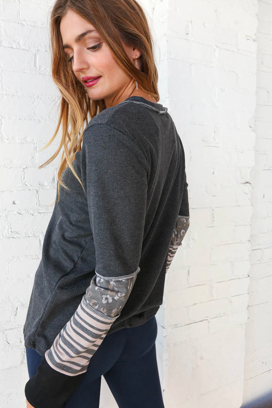 Live In The Gray Out Seam Top