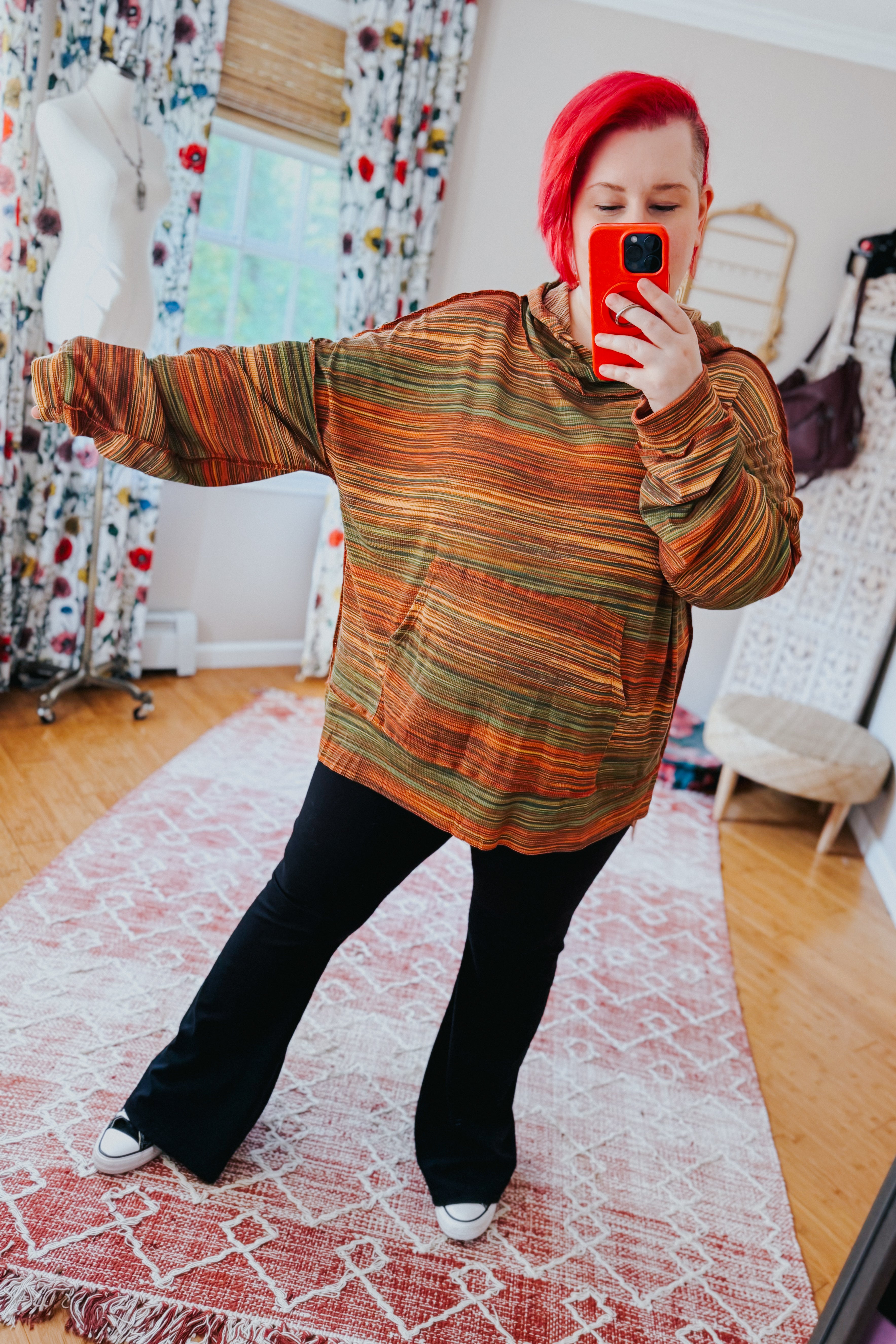 Feeling So High Space Dye Thermal Hoodie