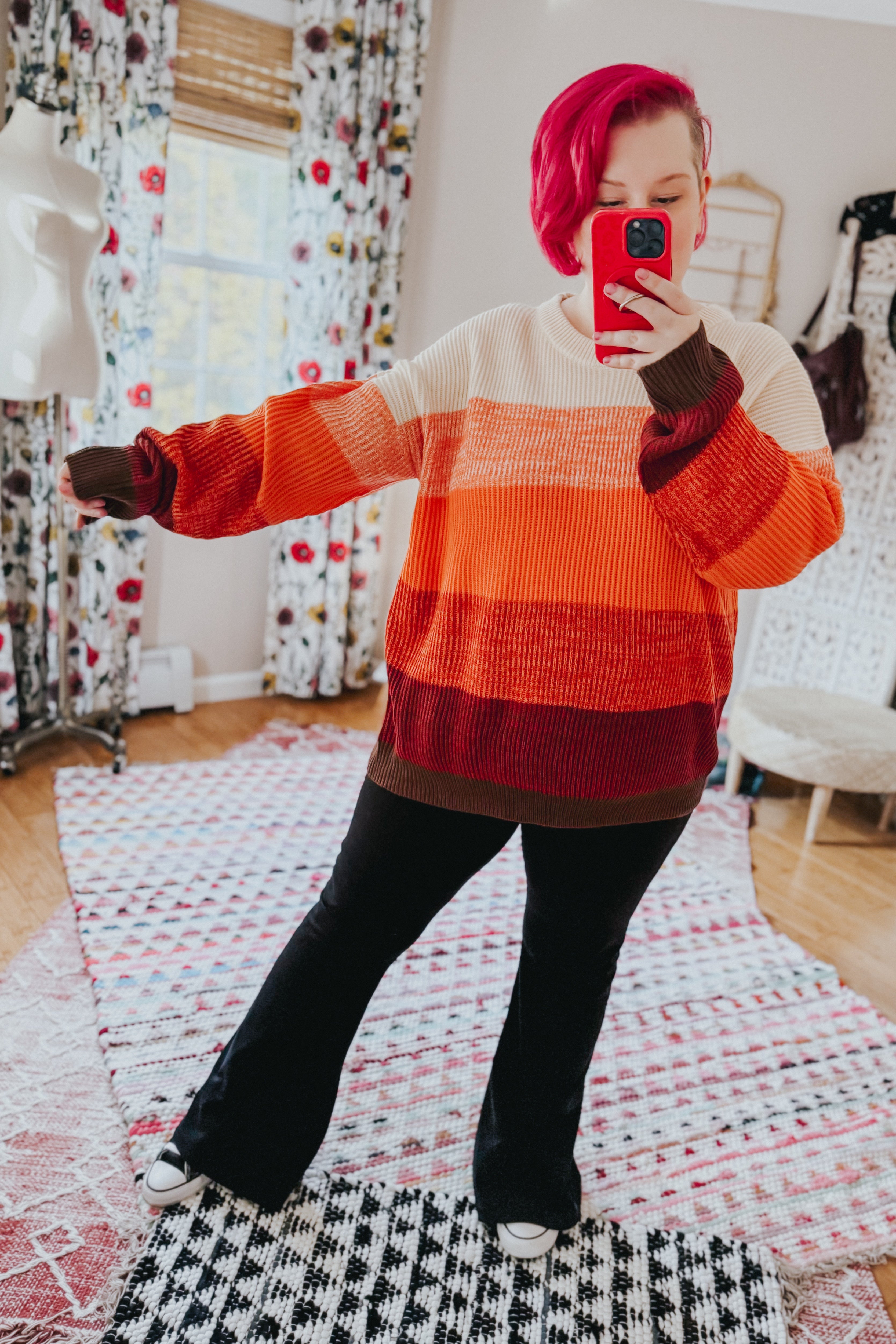 All Too Well Color Block Sweater