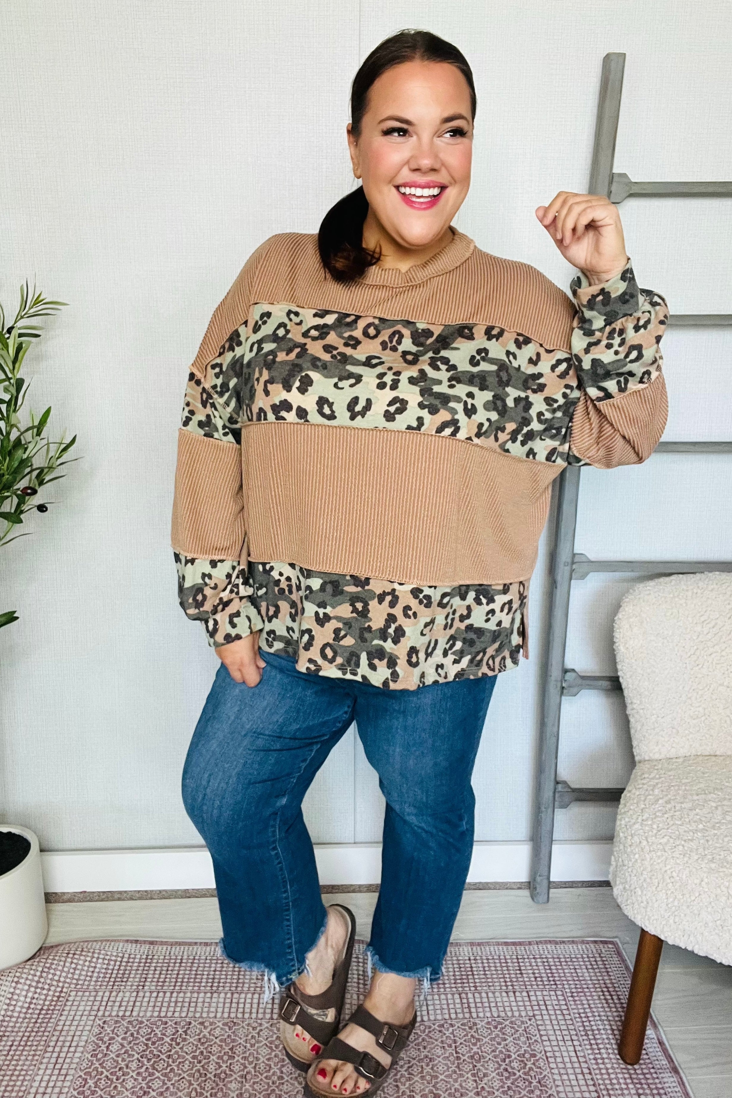 Soft and Rebellious Pattern Block Top