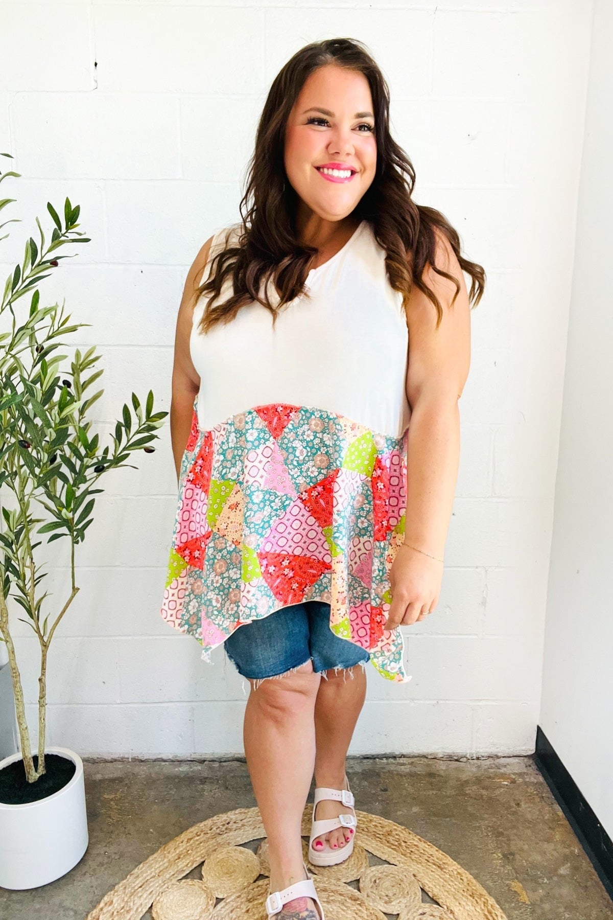 Feeling Femme Patchwork Top