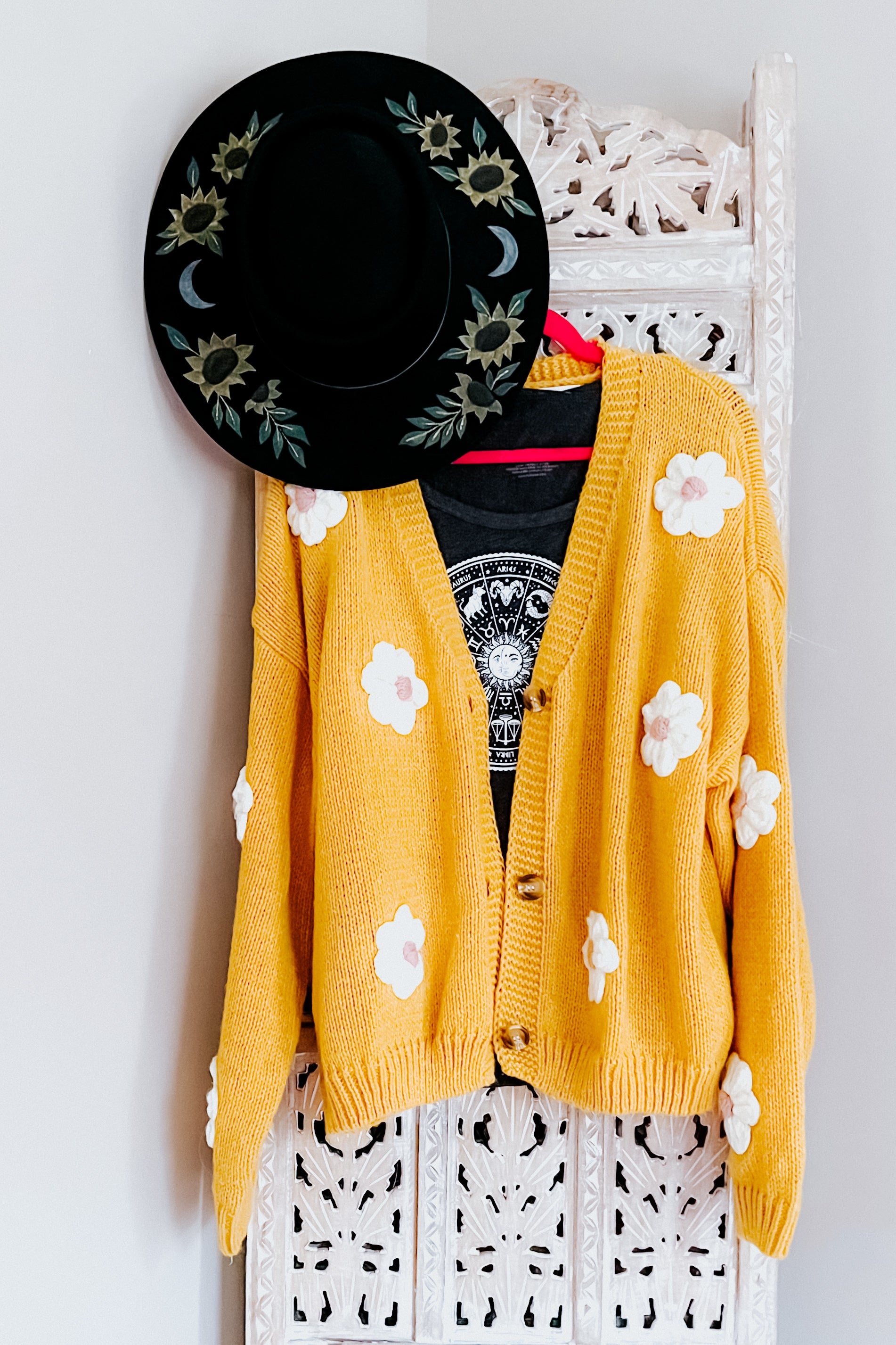 You're Enough Floral Cardigan