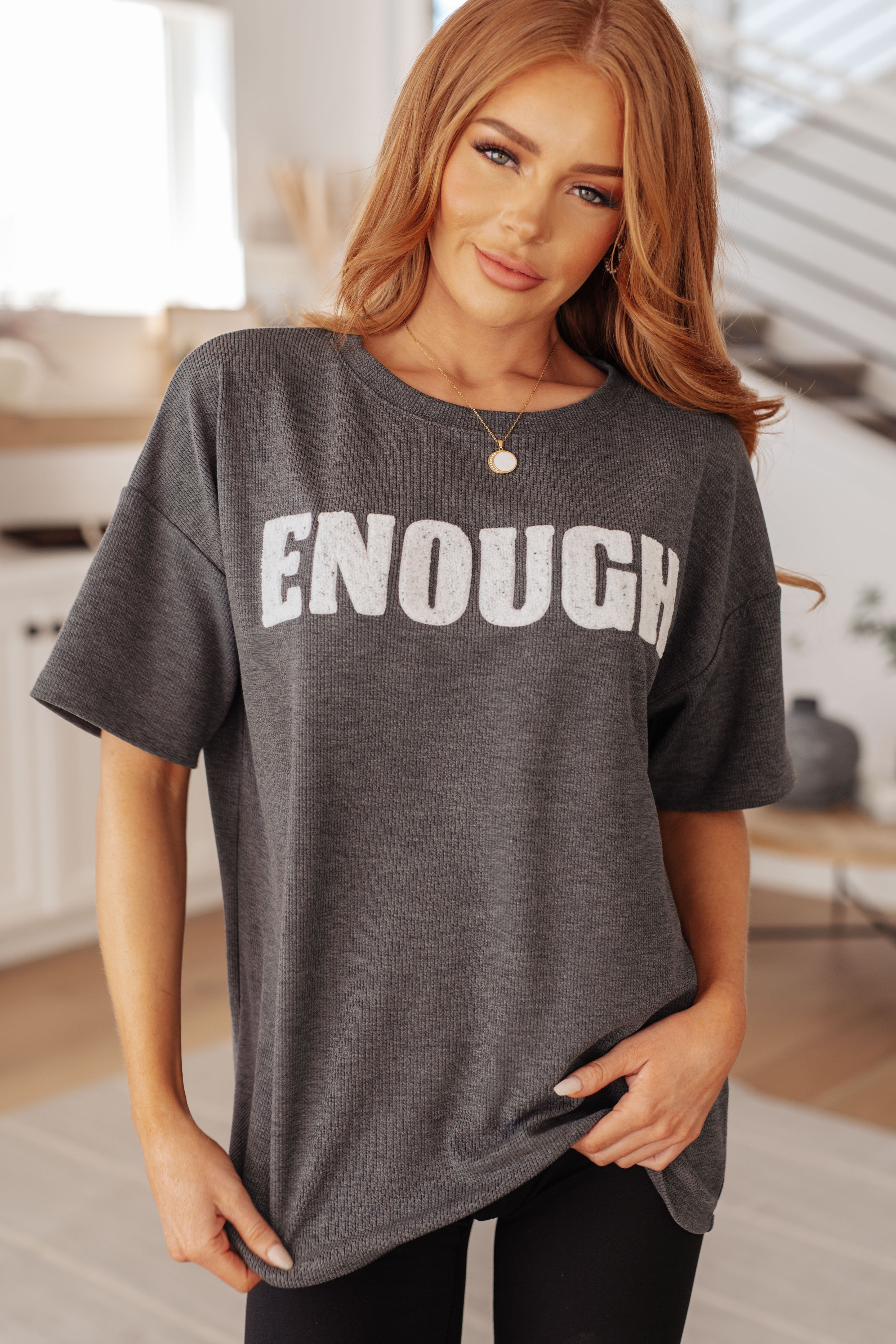 Always Enough Graphic Tee • Charcoal