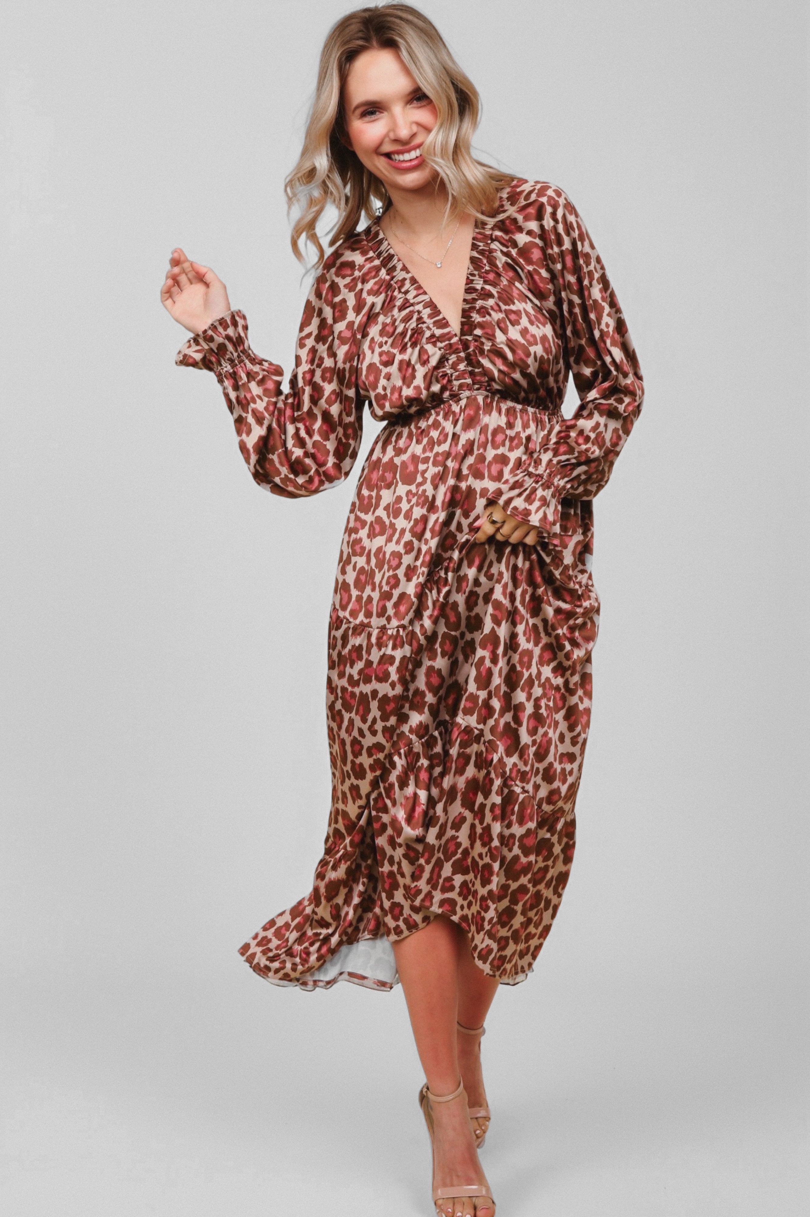 Wild Grace Leopard Maxi Dress