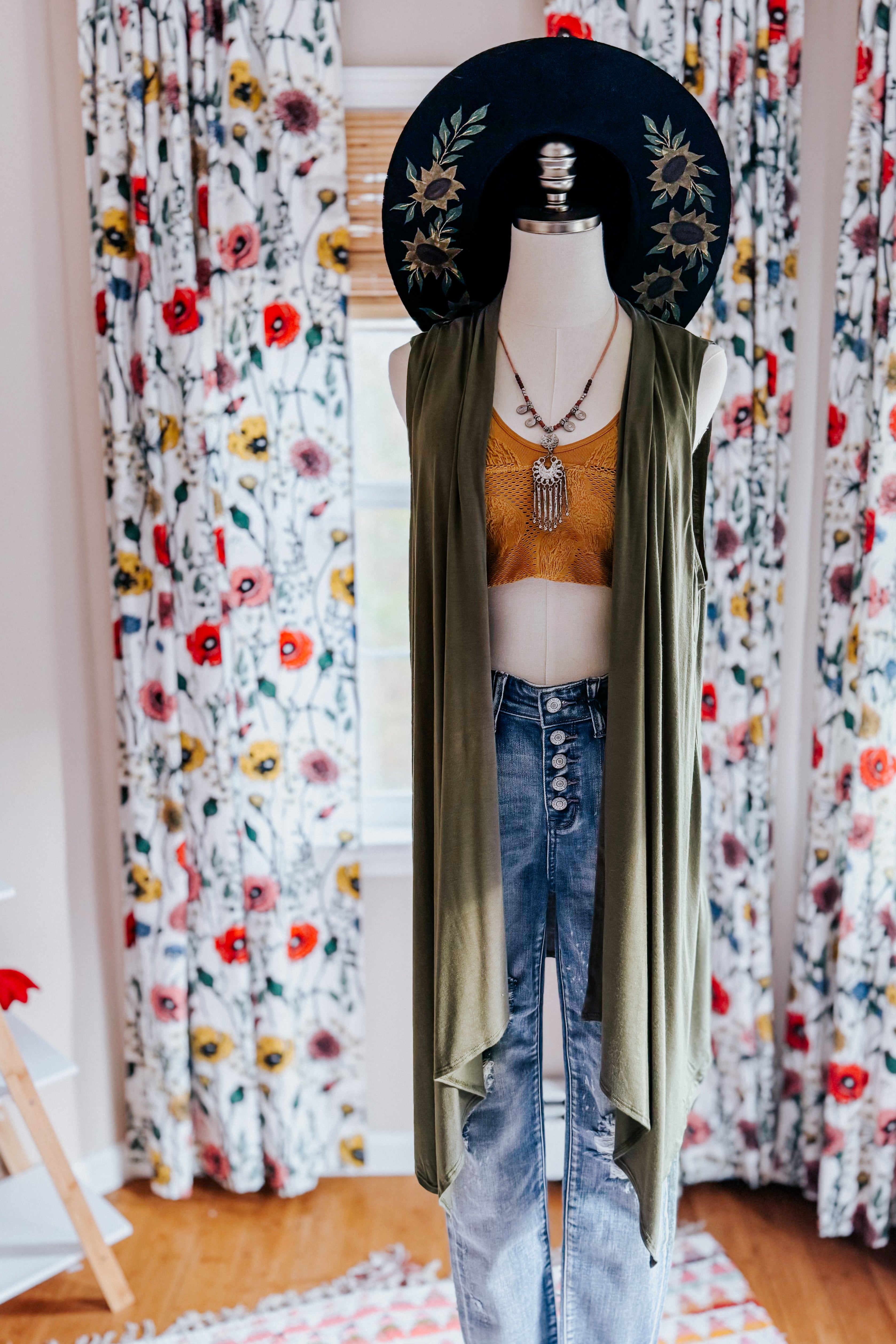Boho Breeze Sleeveless Cardigan