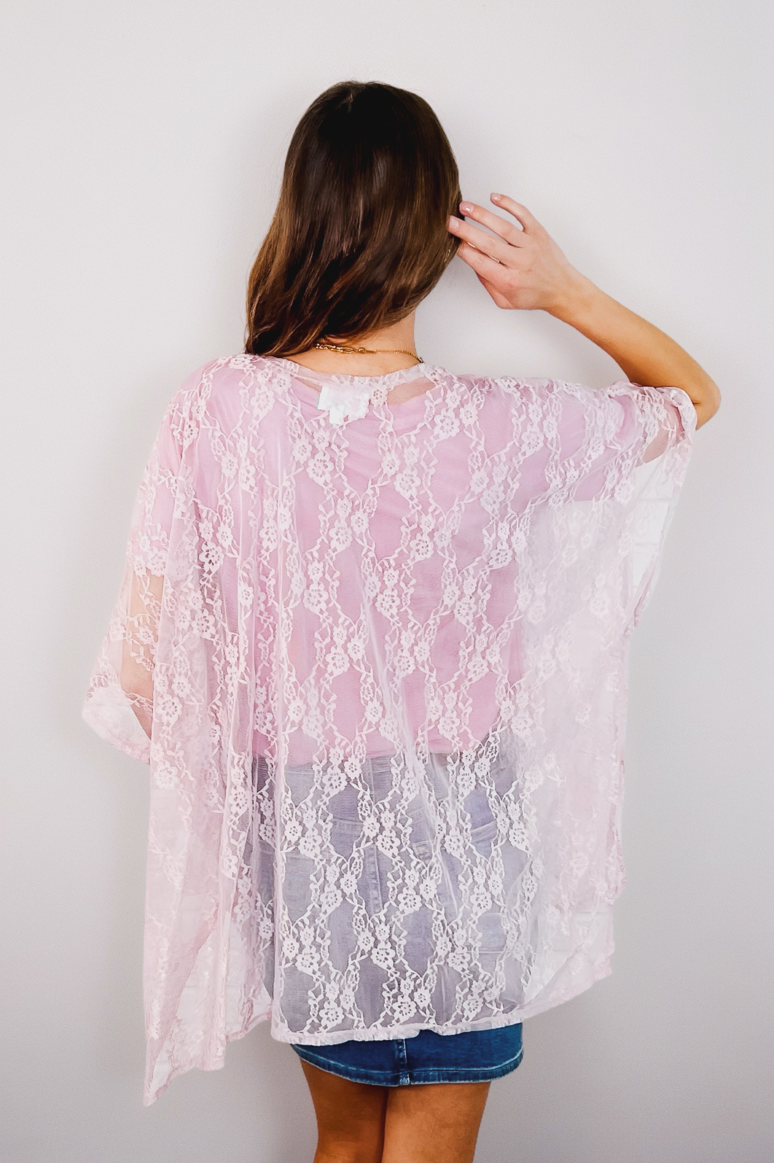 Good Days Ahead Lace Layering Piece • Mauve