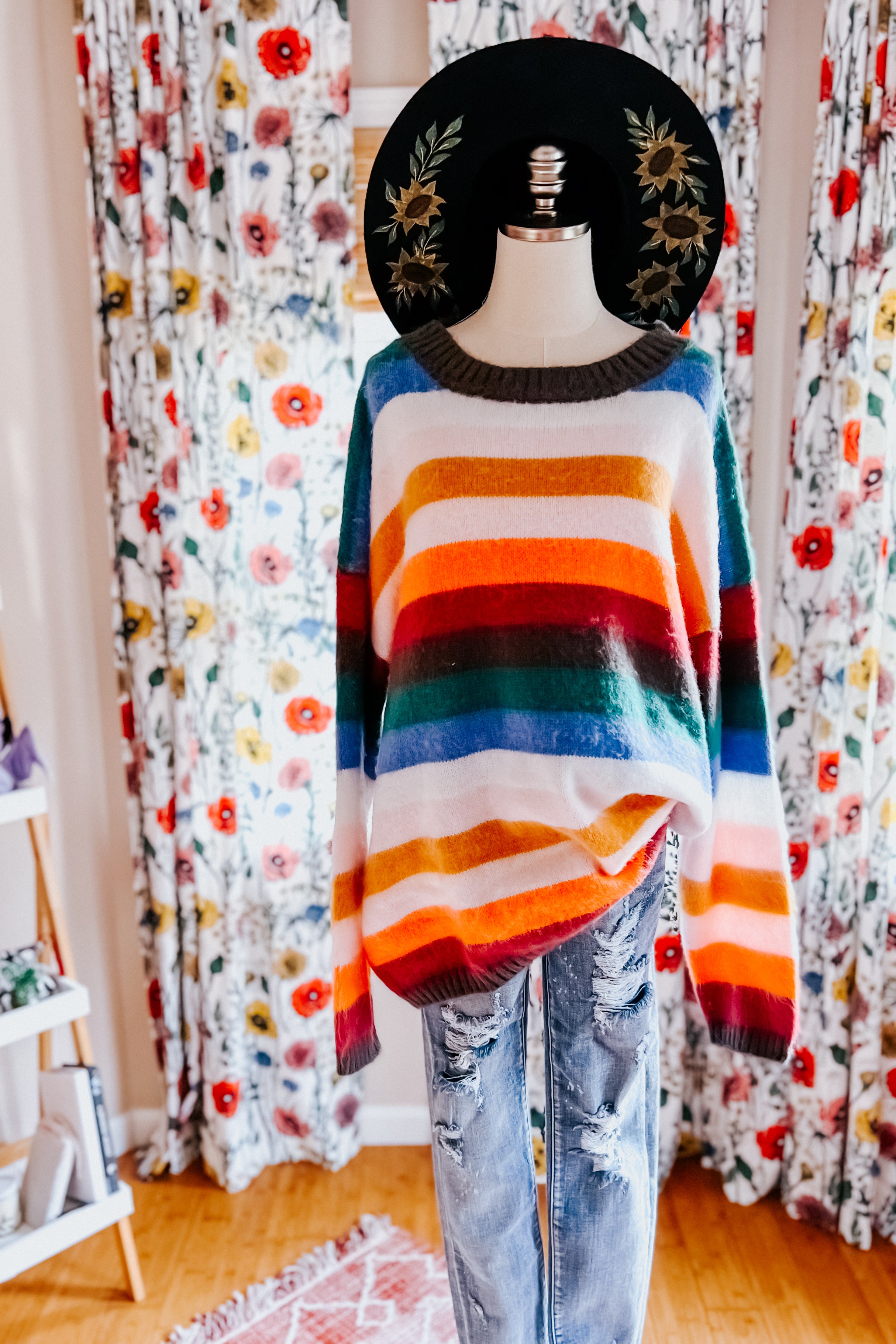 Embrace The Day Multicolor Stripe Soft Knit Sweater