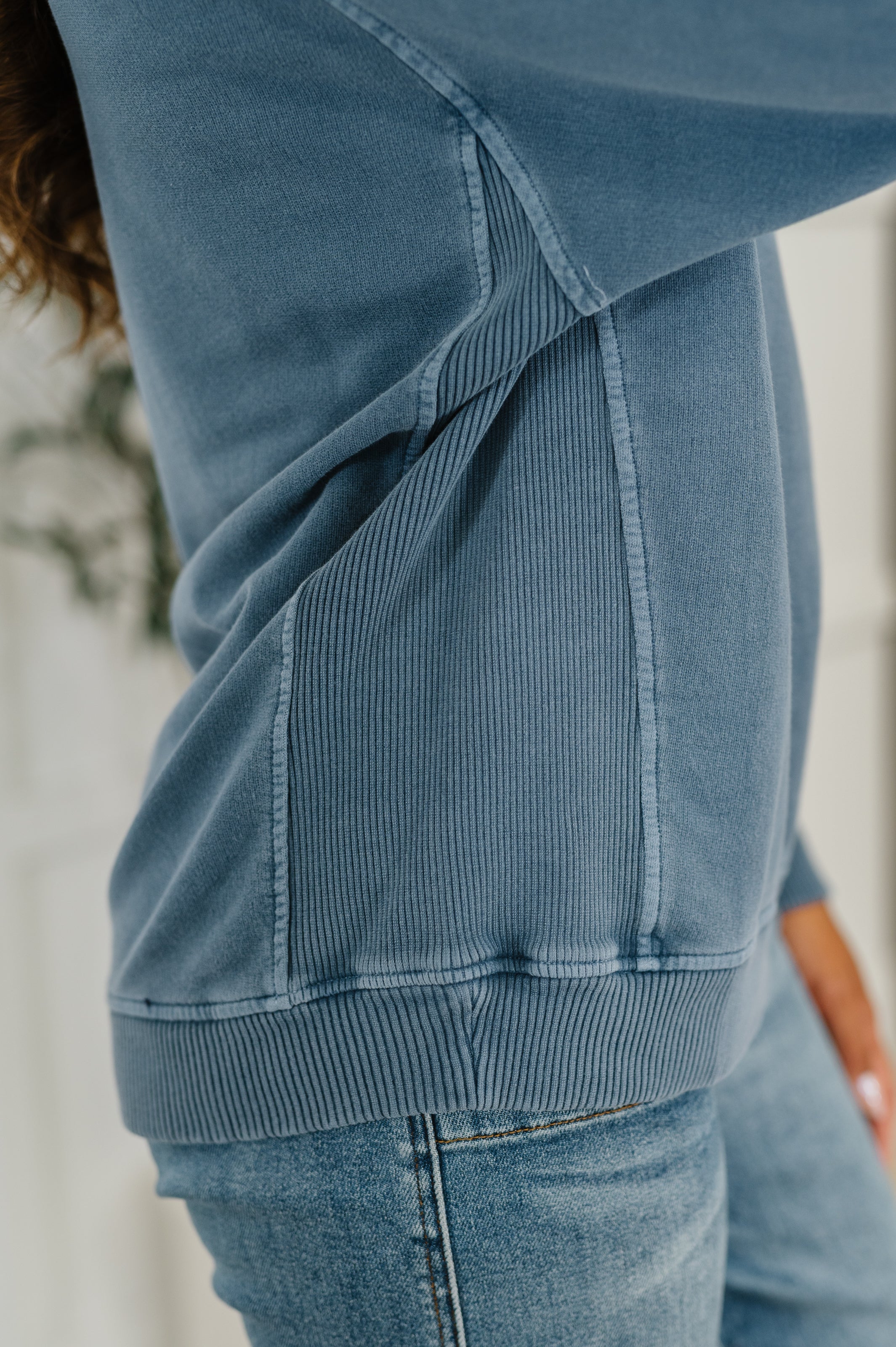 Daily Ease Mineral Wash Pullover • Dusty Blue
