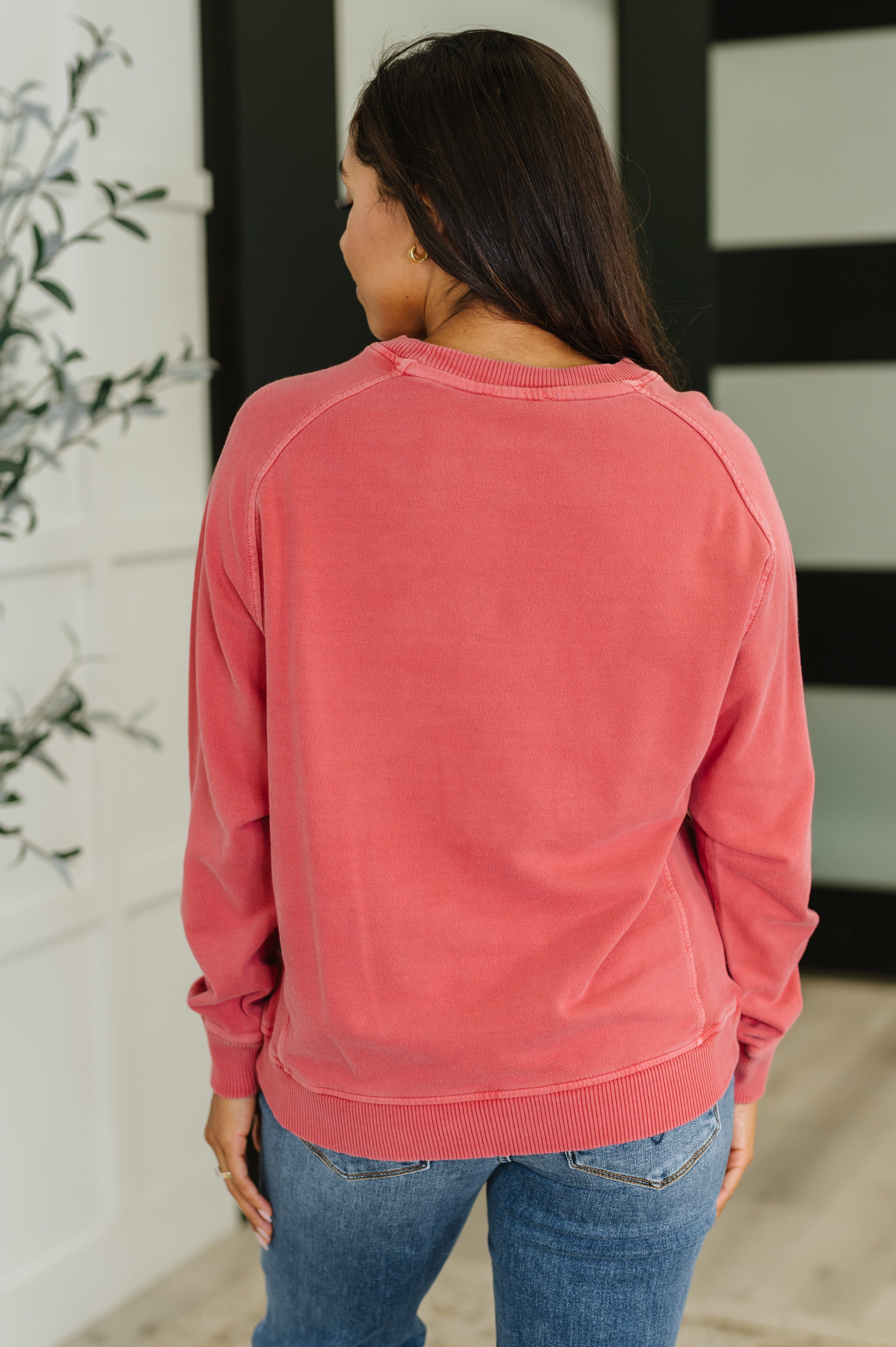 Daily Ease Mineral Wash Pullover • Ruby