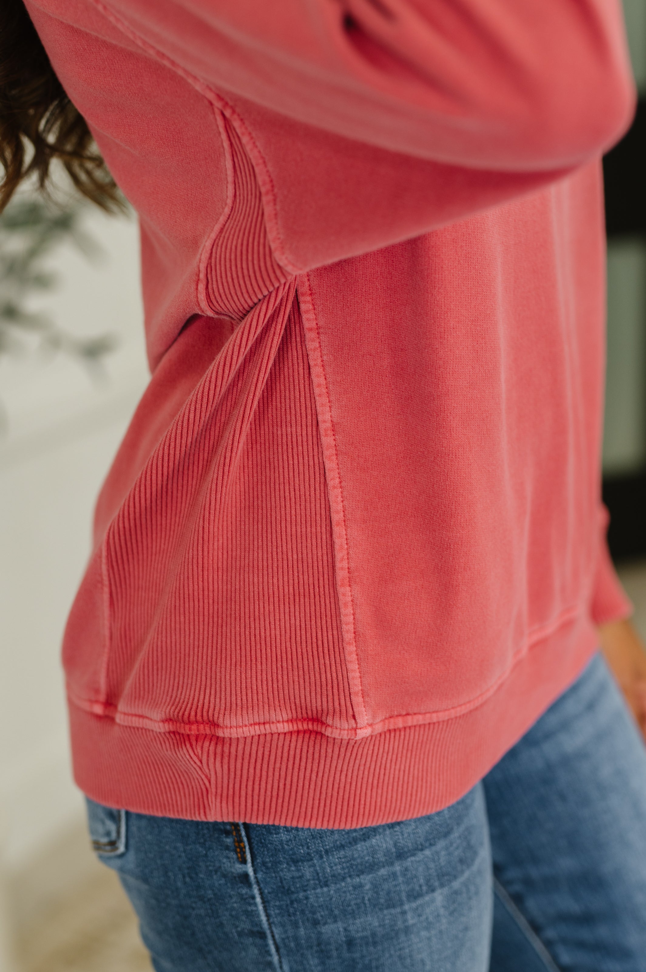 Daily Ease Mineral Wash Pullover • Ruby