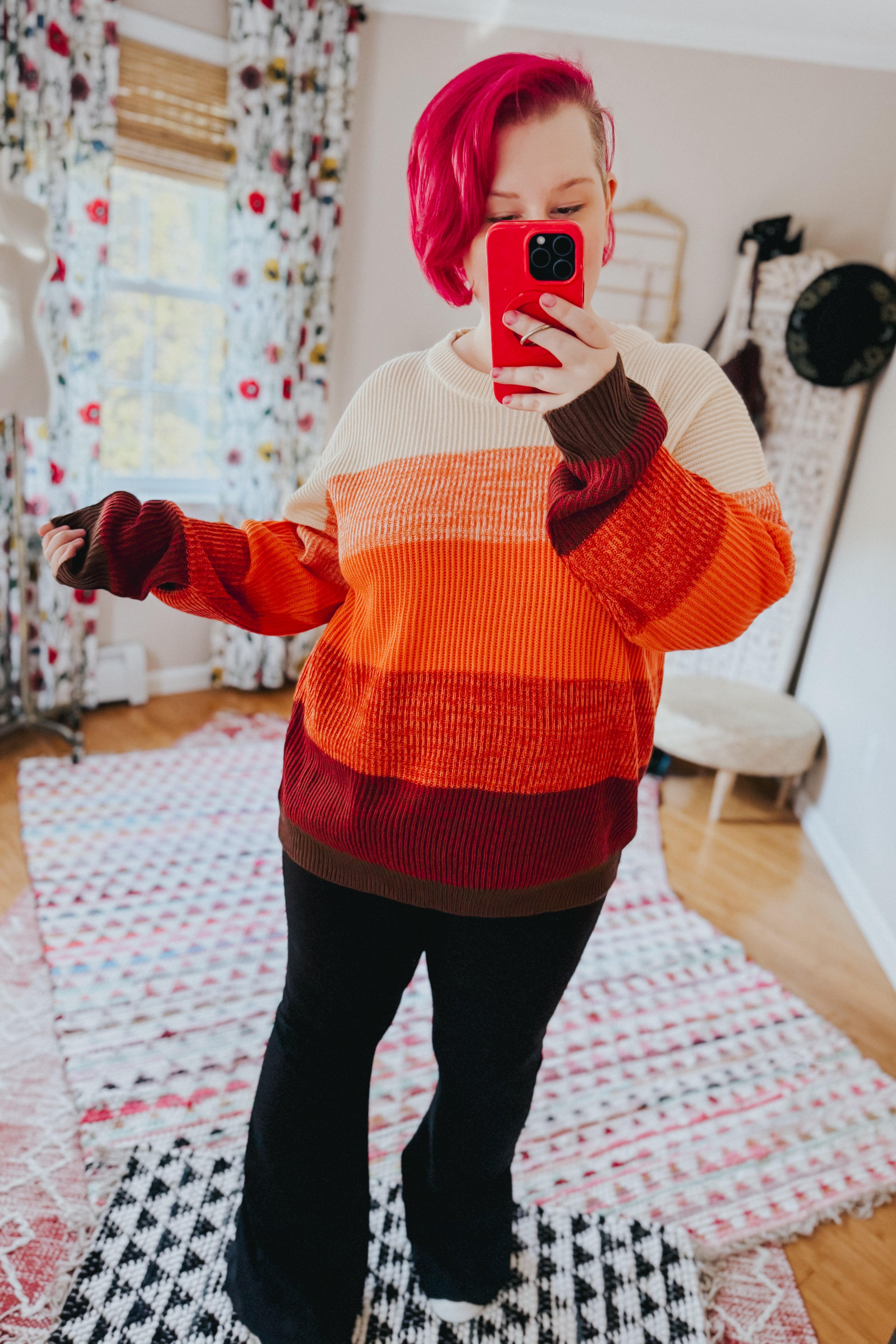 All Too Well Color Block Sweater