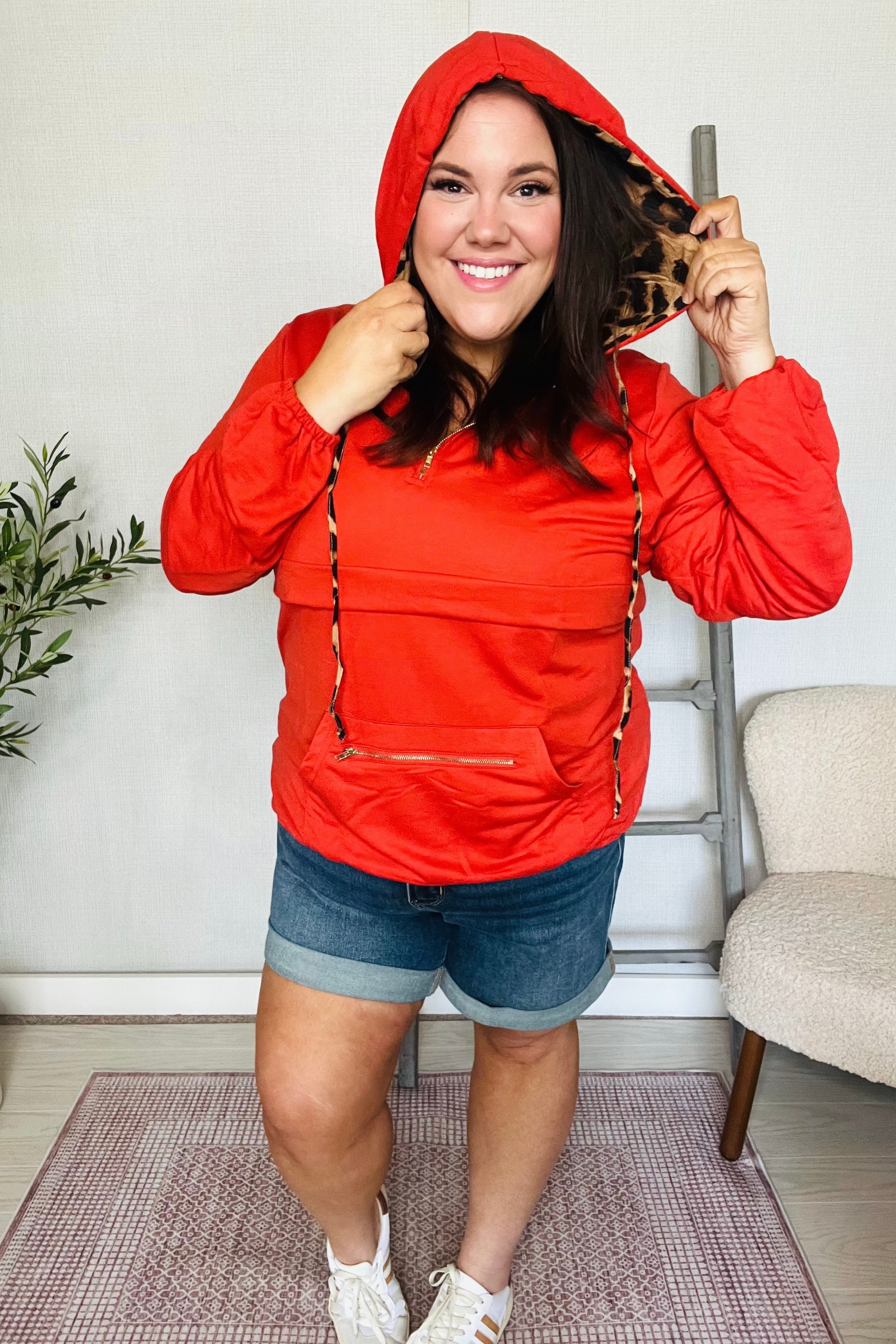 Bold Moves Peekaboo Leopard Pullover