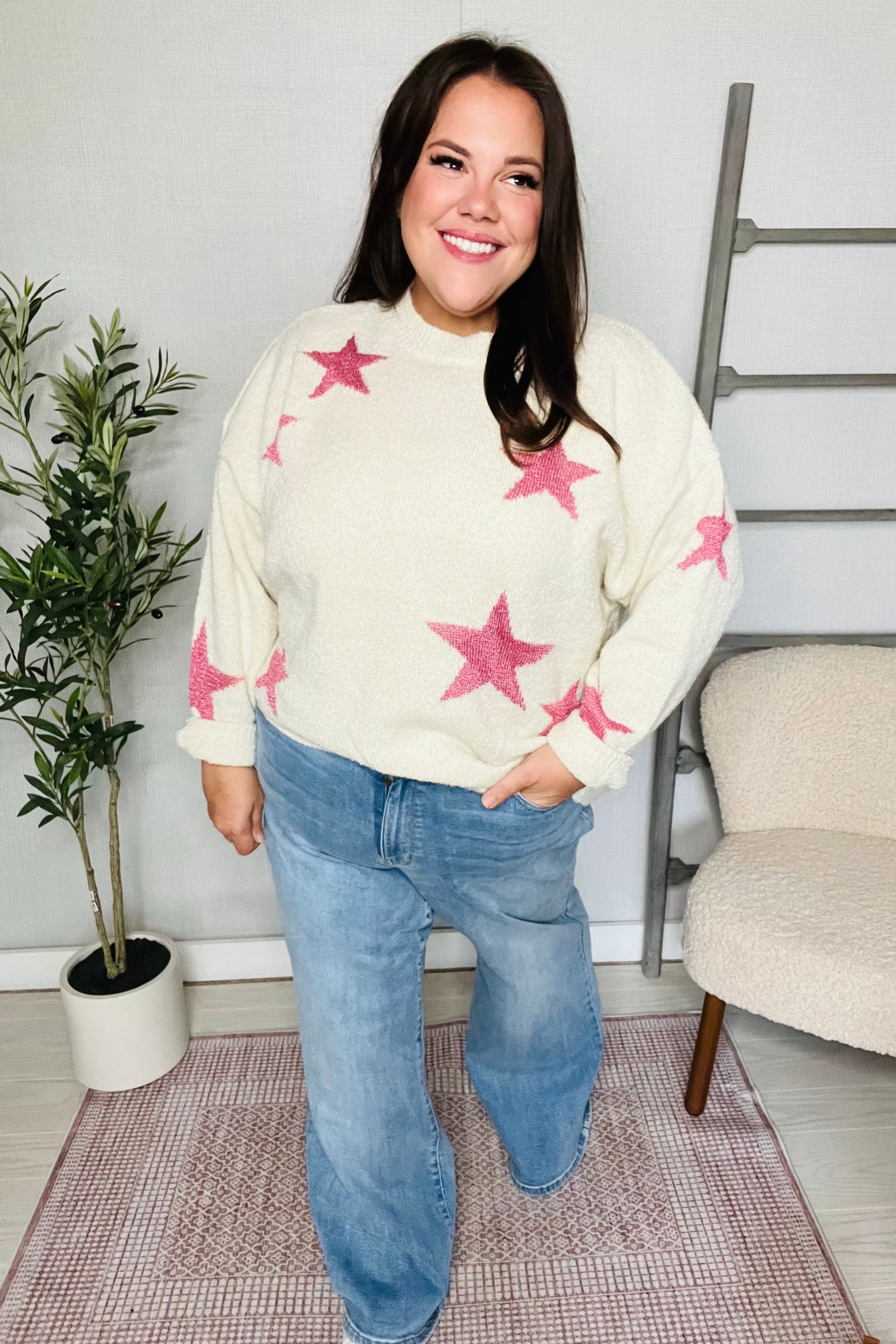 Stargazing Autumn Nights Knit Pullover Sweater