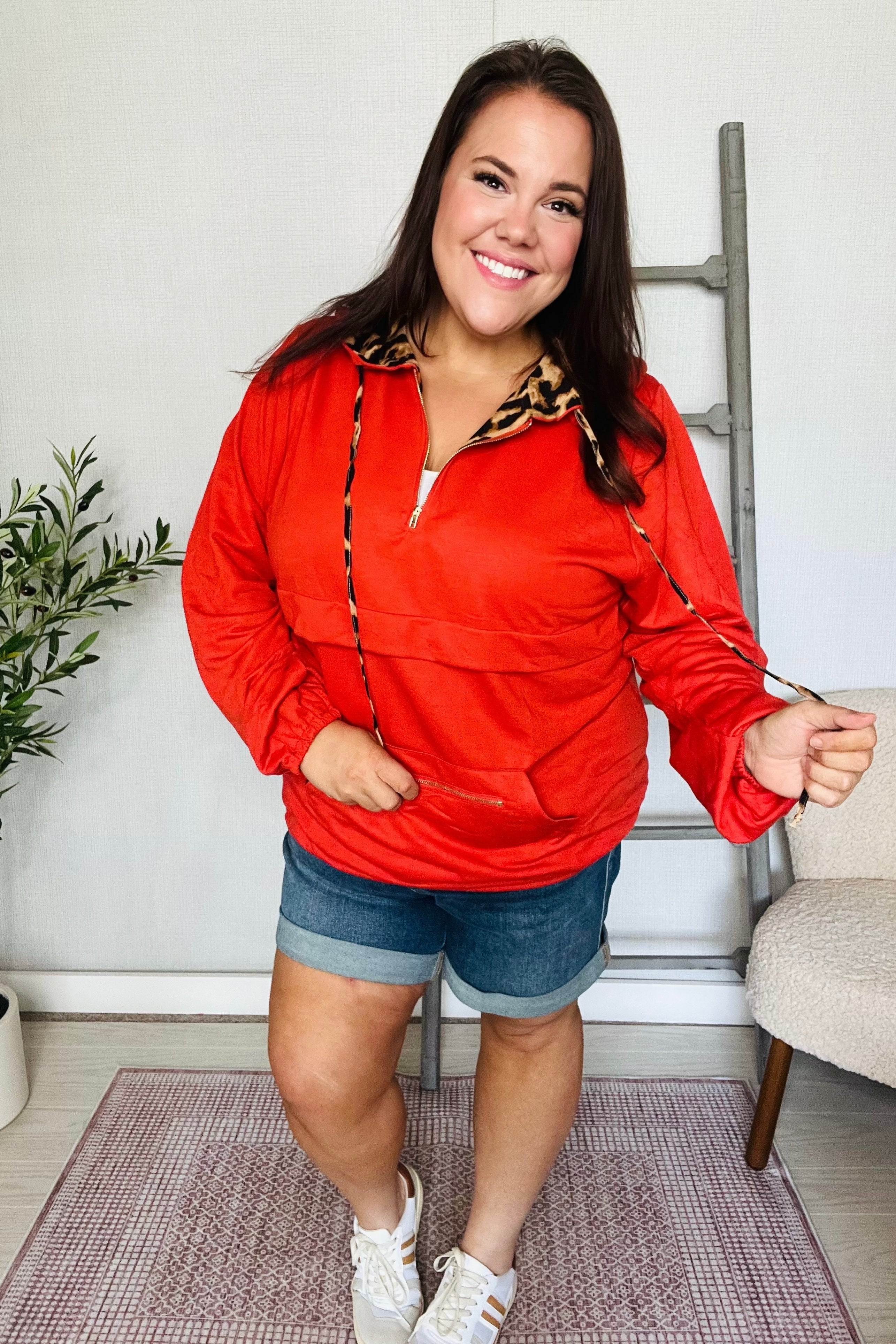 Bold Moves Peekaboo Leopard Pullover