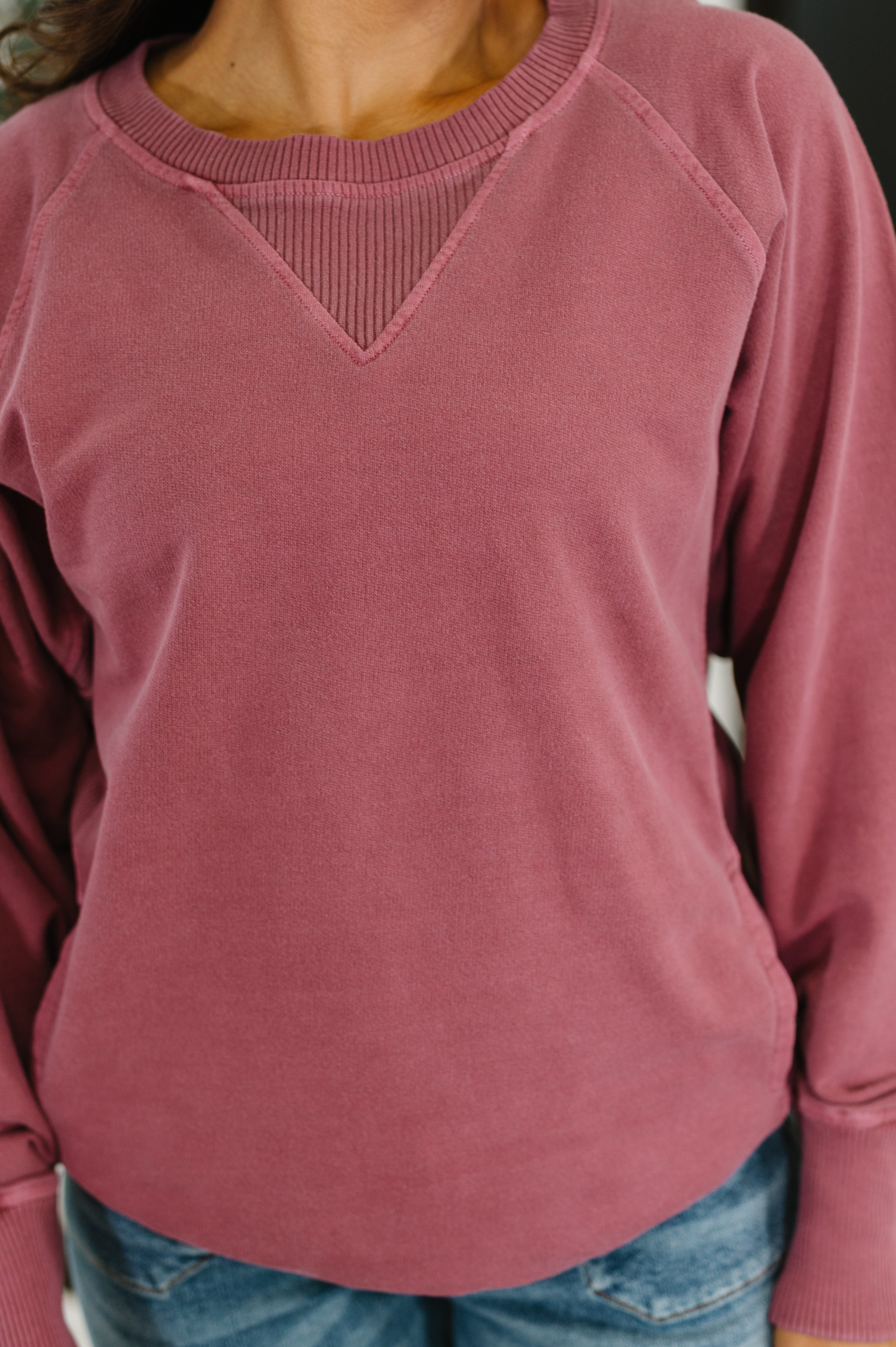 For the Experience Relaxed Pullover • Cabernet