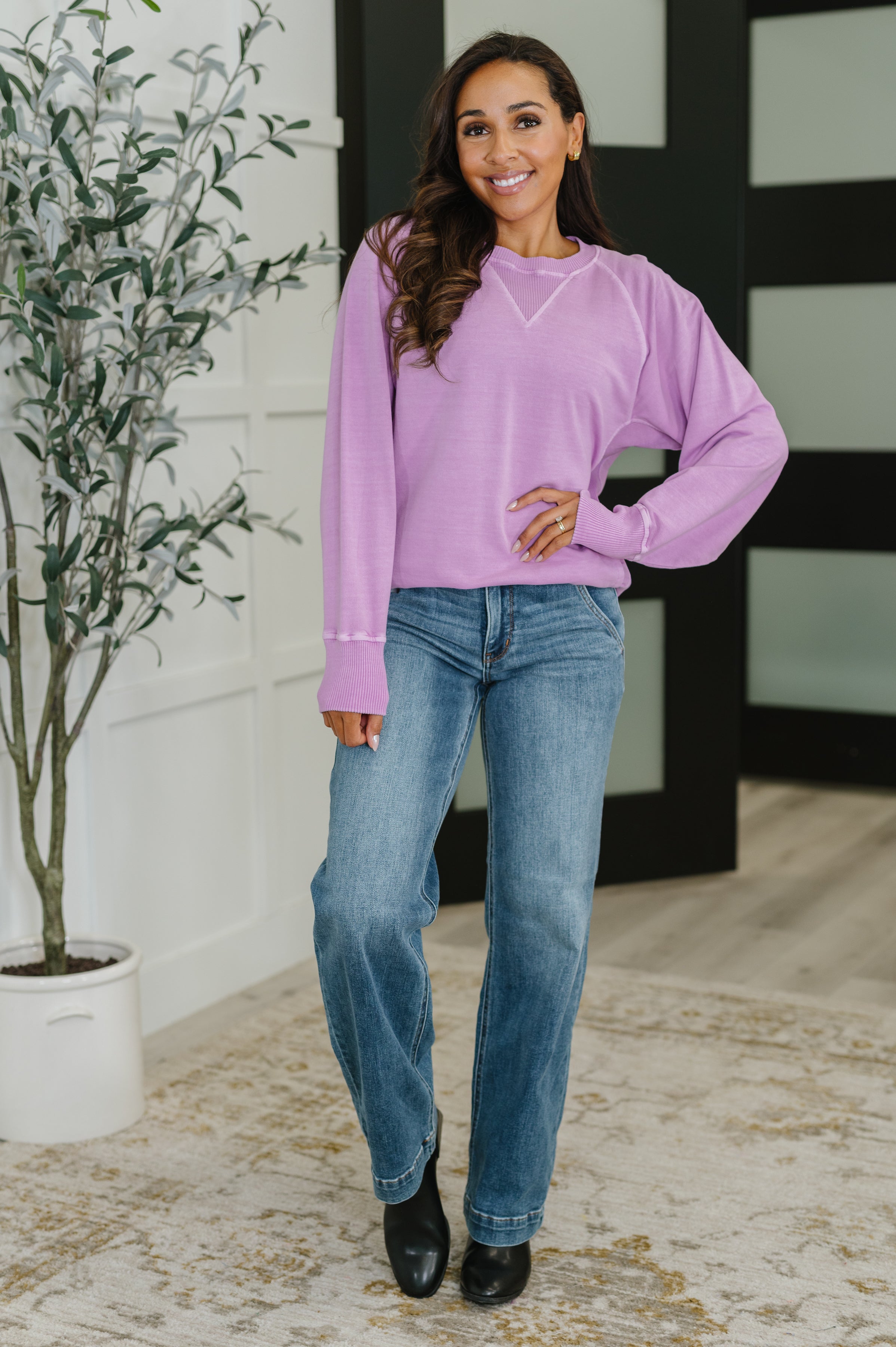 For the Experience Relaxed Pullover • Lavender
