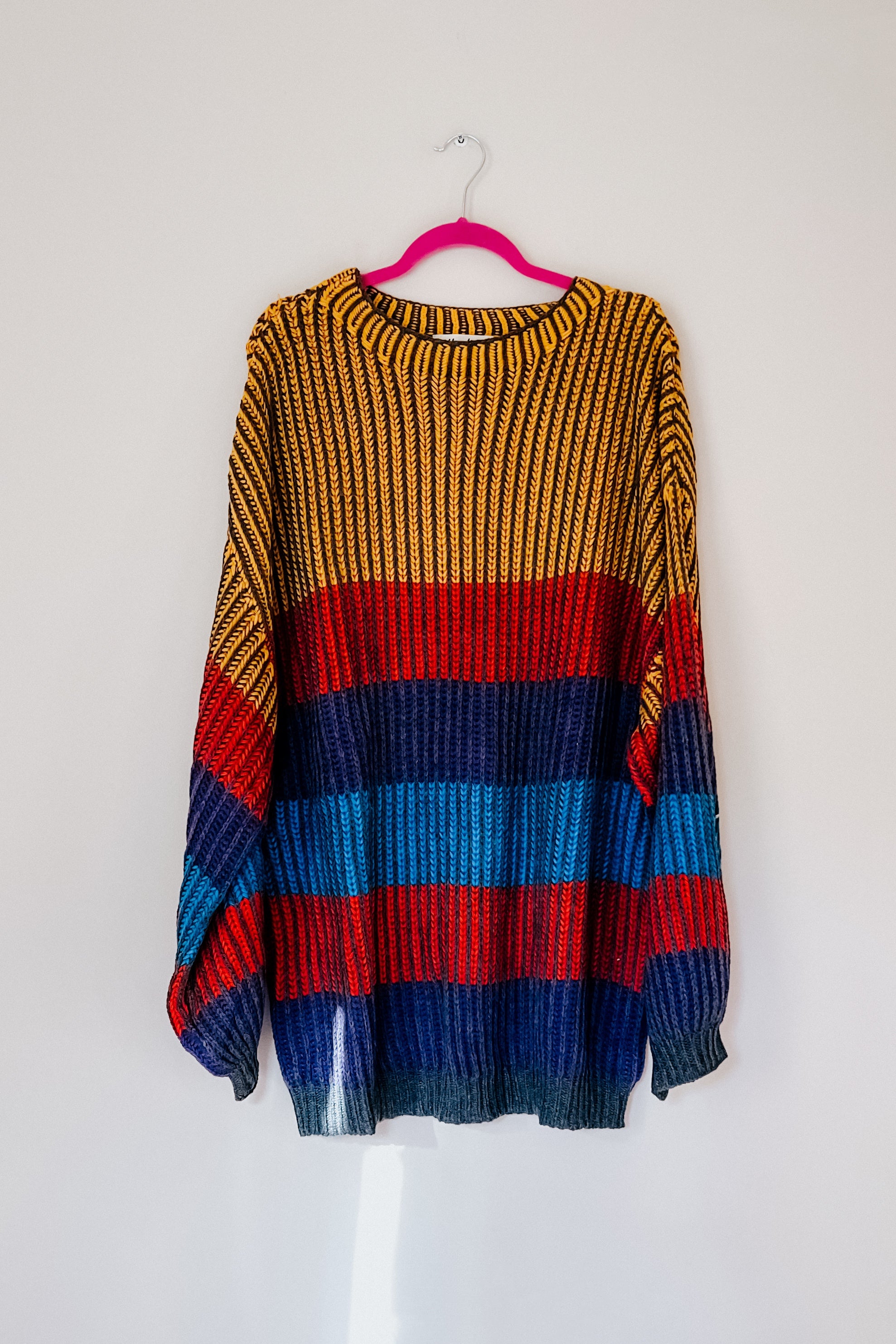 Take All of Me Stripe Oversized Sweater • Mustard