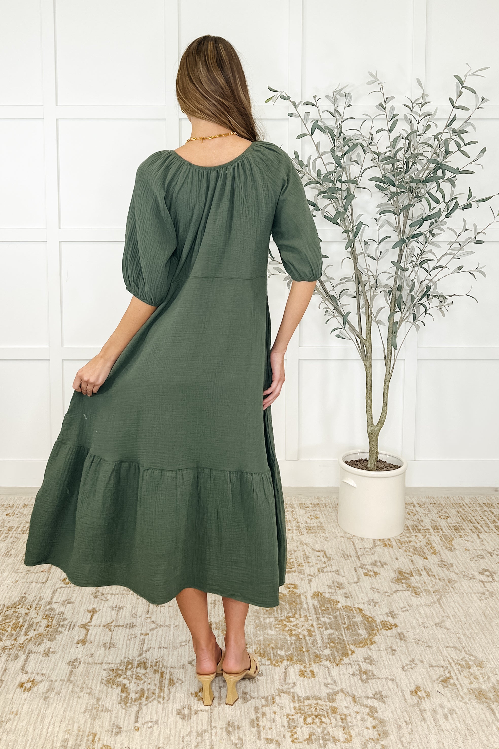 Hazel Dress • Dusty Pine