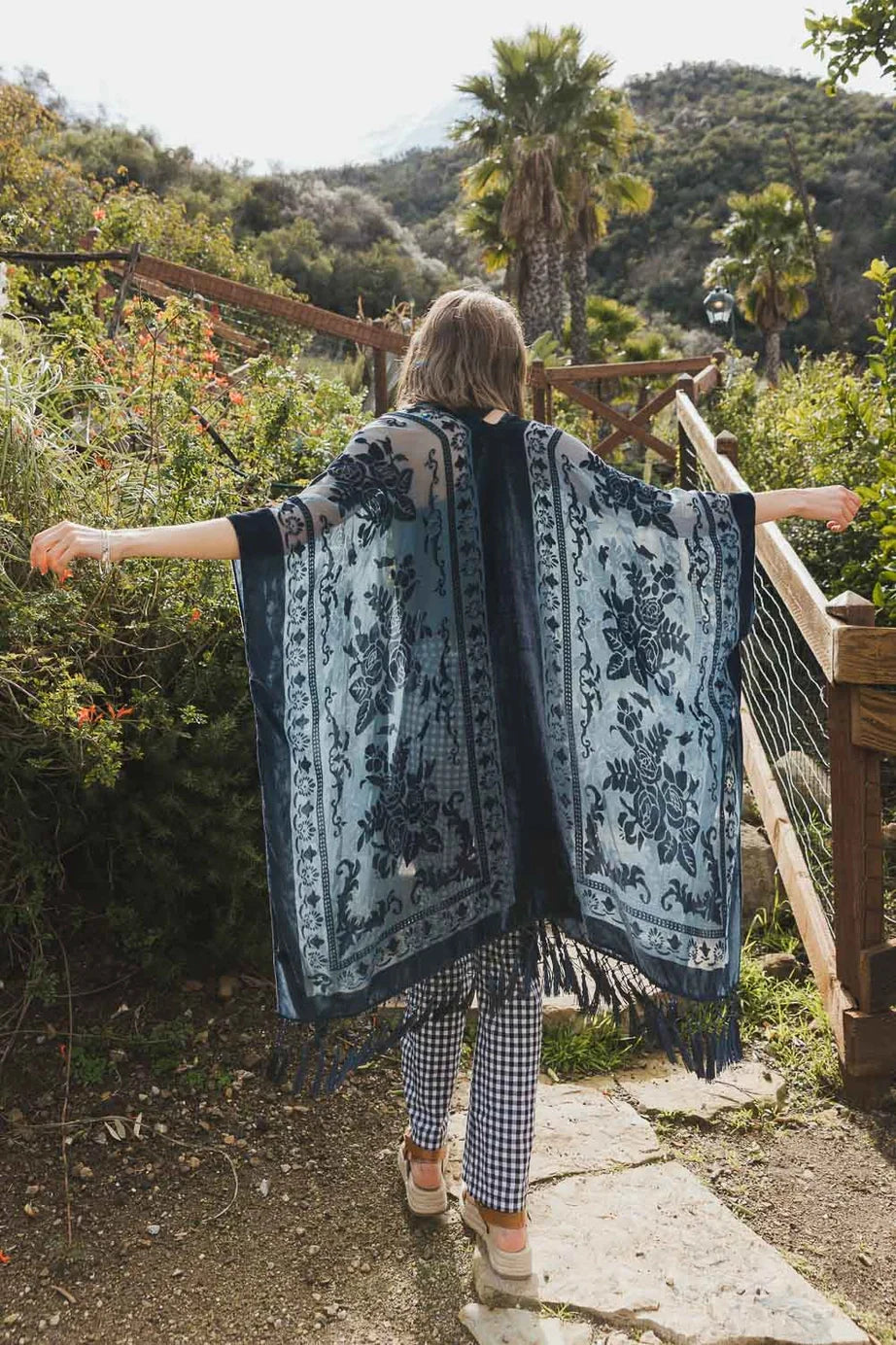 Arya Velvet Mesh Tapestry Layering Piece
