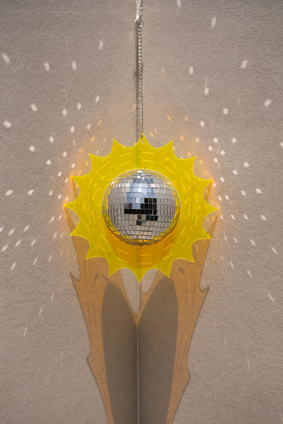 Hanging Disco Sunburst Sun Catcher