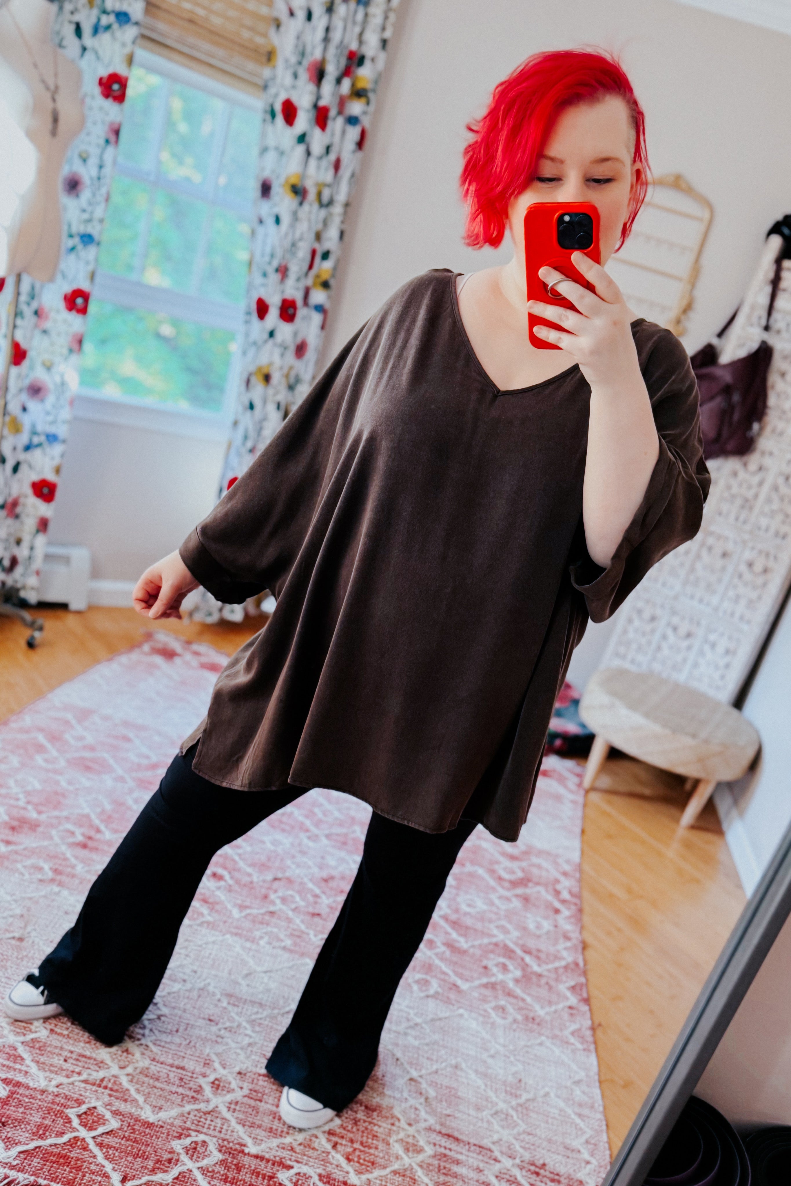 Wishy Washy Mineral Washed Oversized Top