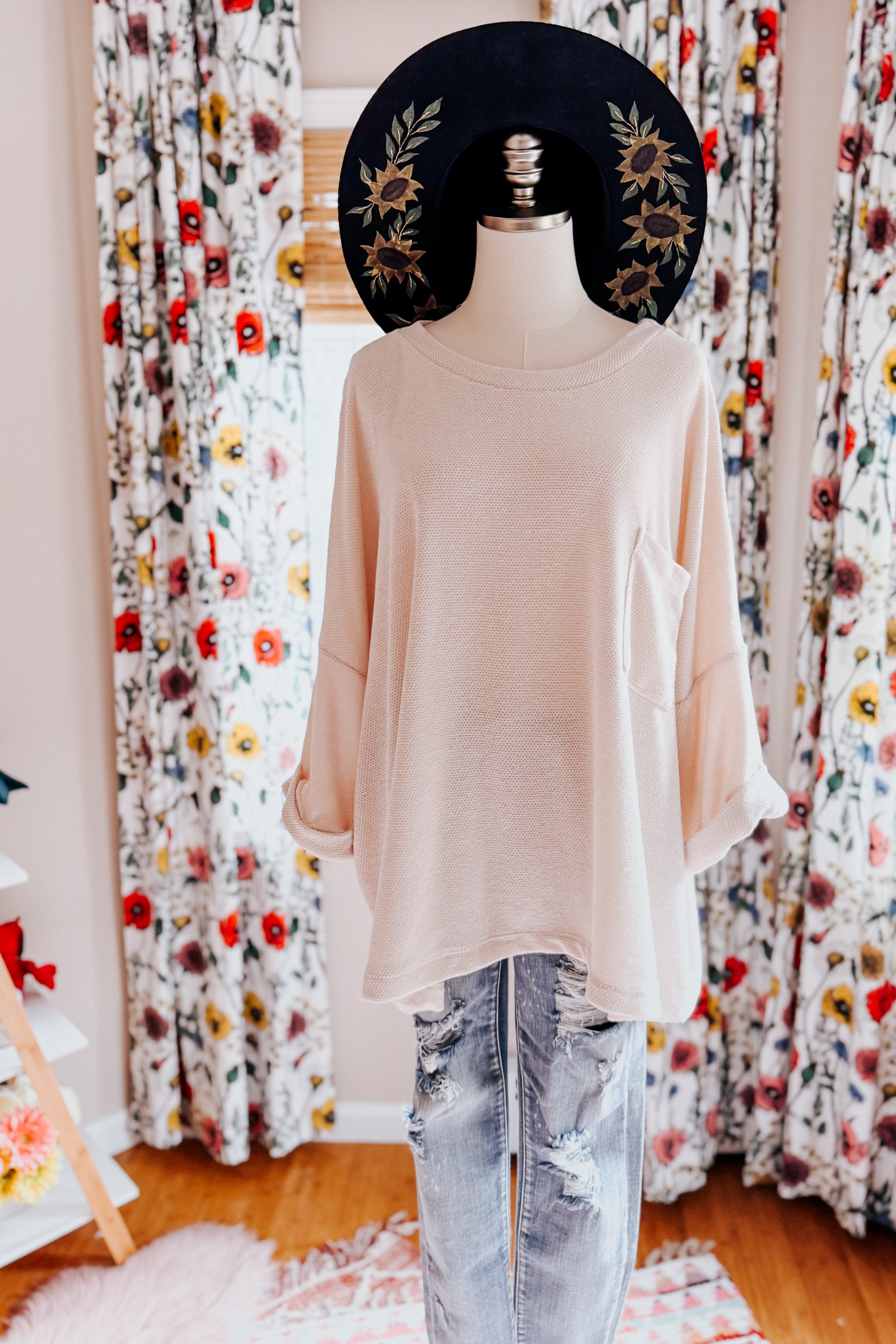 Ivory Thoughts Chenille Blouse