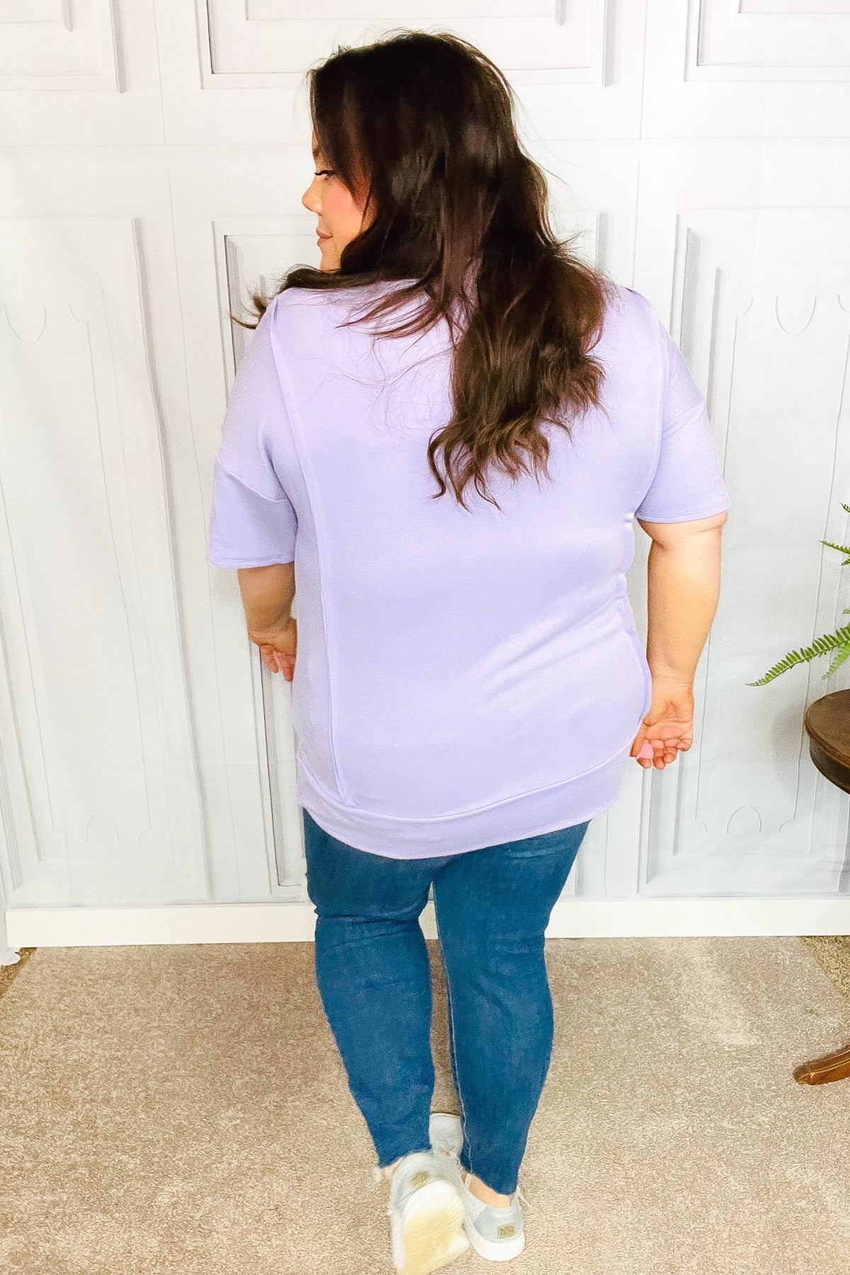 Perfectly Poised French Terry Top • Lilac