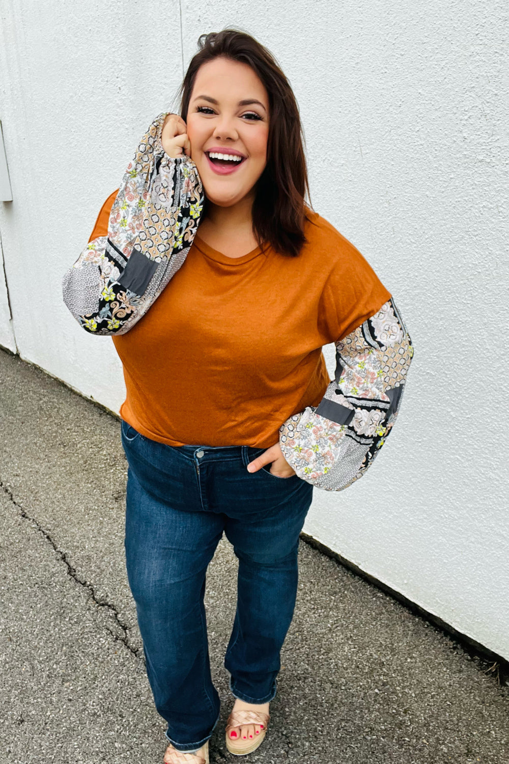 Go Your Own Way Bubble Sleeve Top