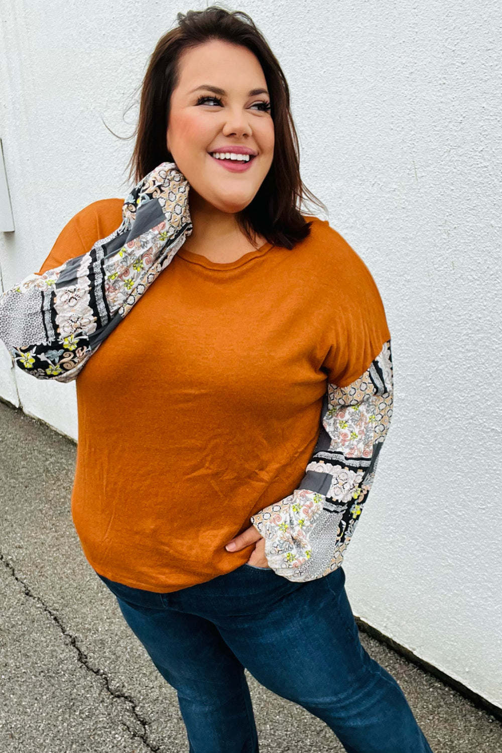 Go Your Own Way Bubble Sleeve Top