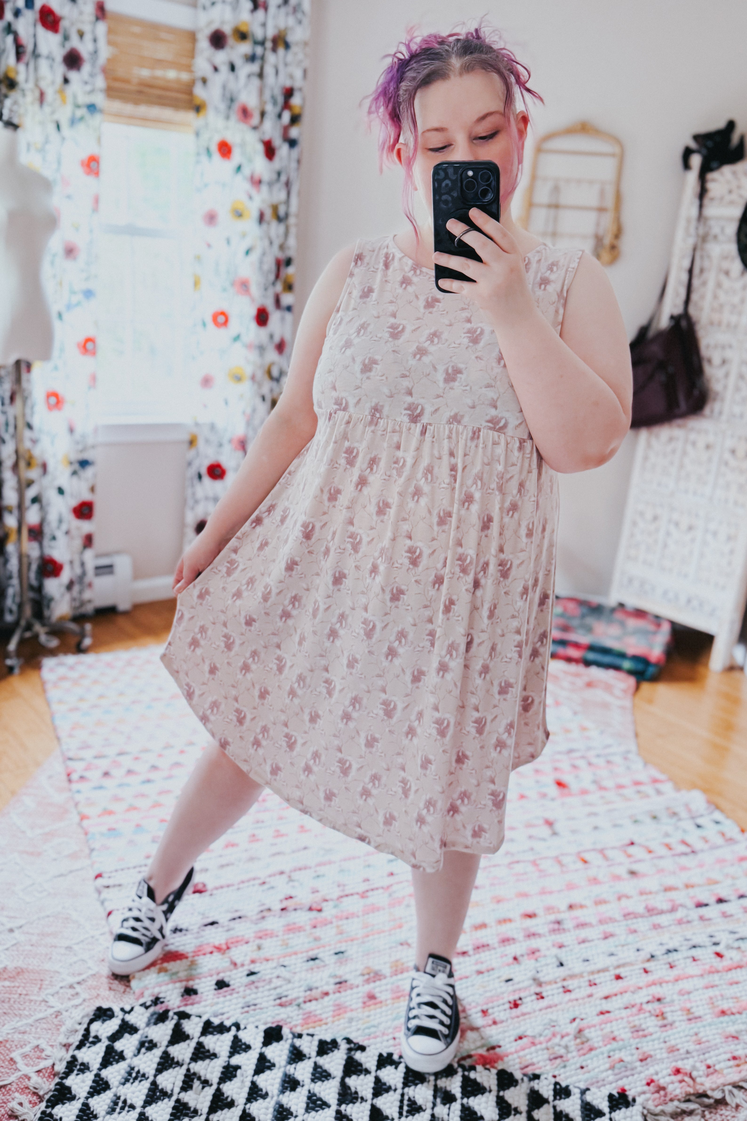 Pretty Petals Floral Babydoll Dress