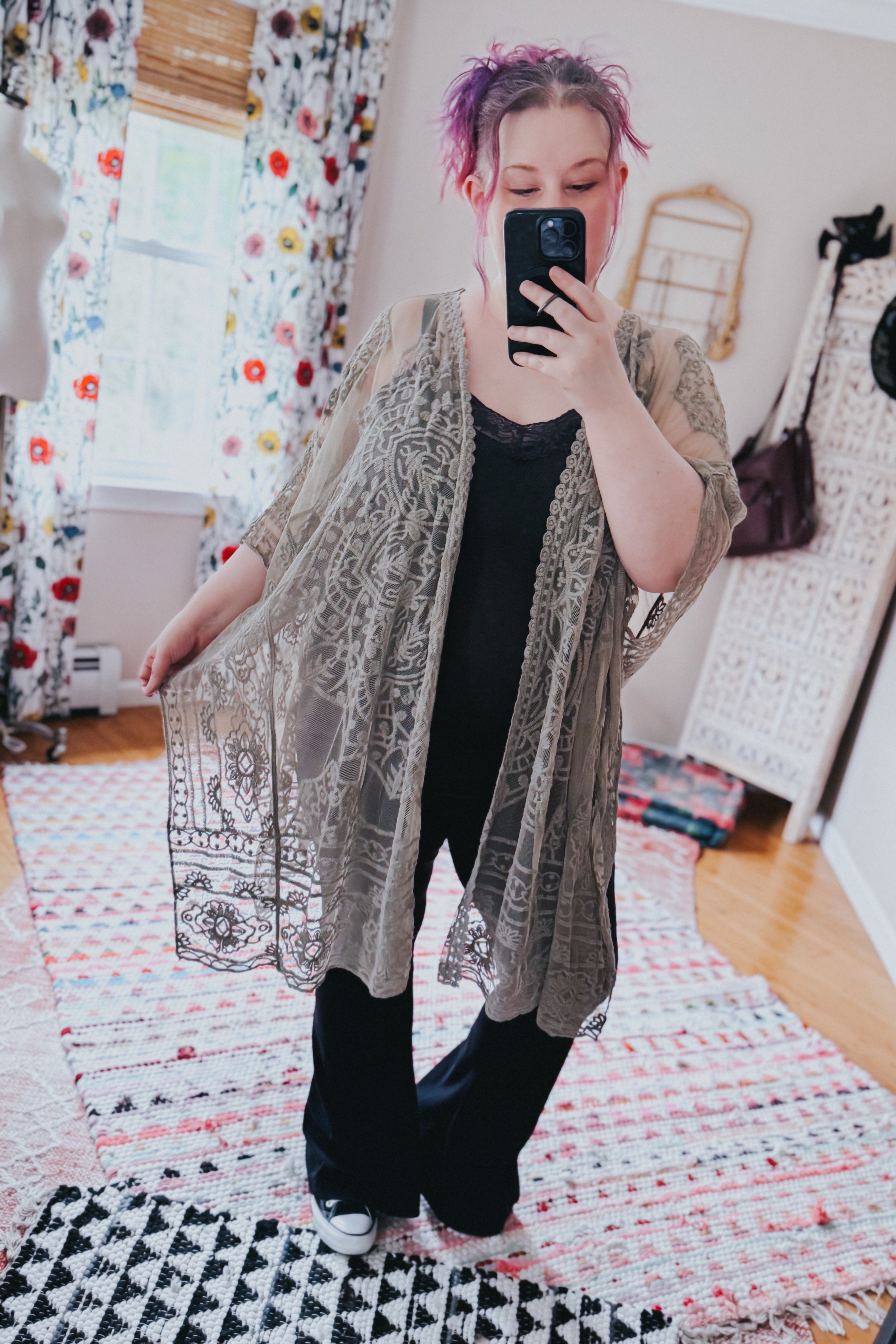 Whispering Sage Lace Layering Piece