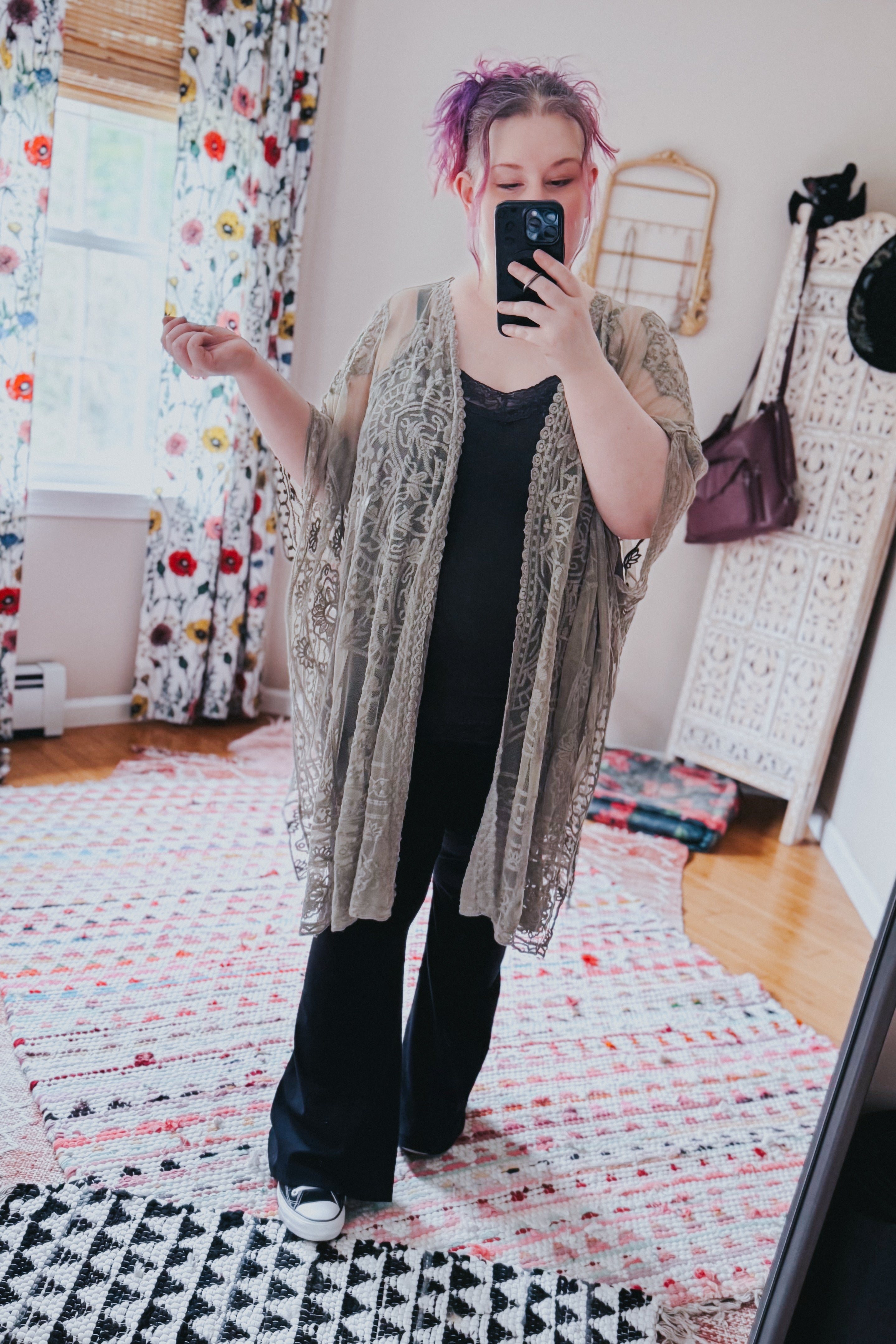 Whispering Sage Lace Layering Piece