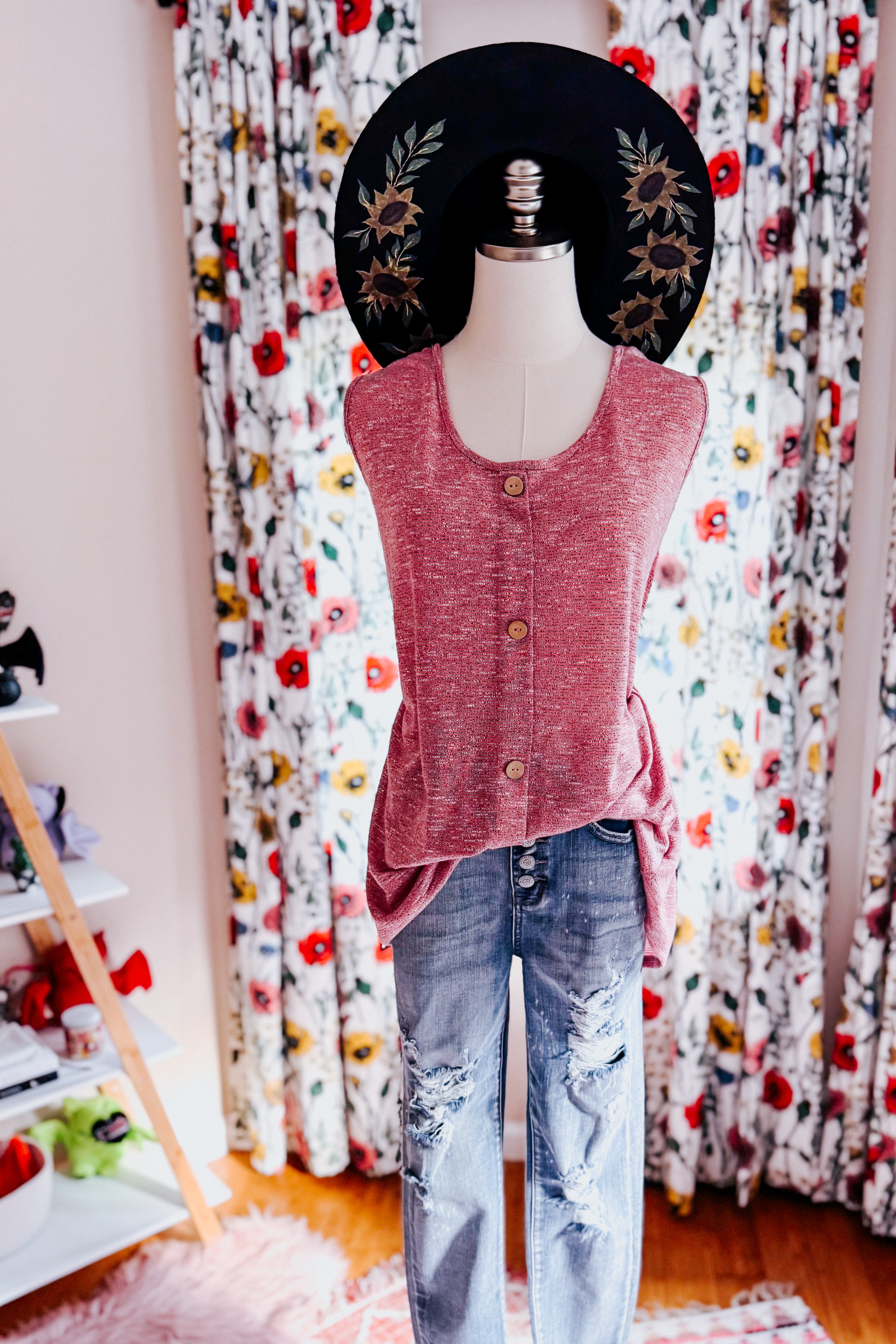 Crushed Petal Top