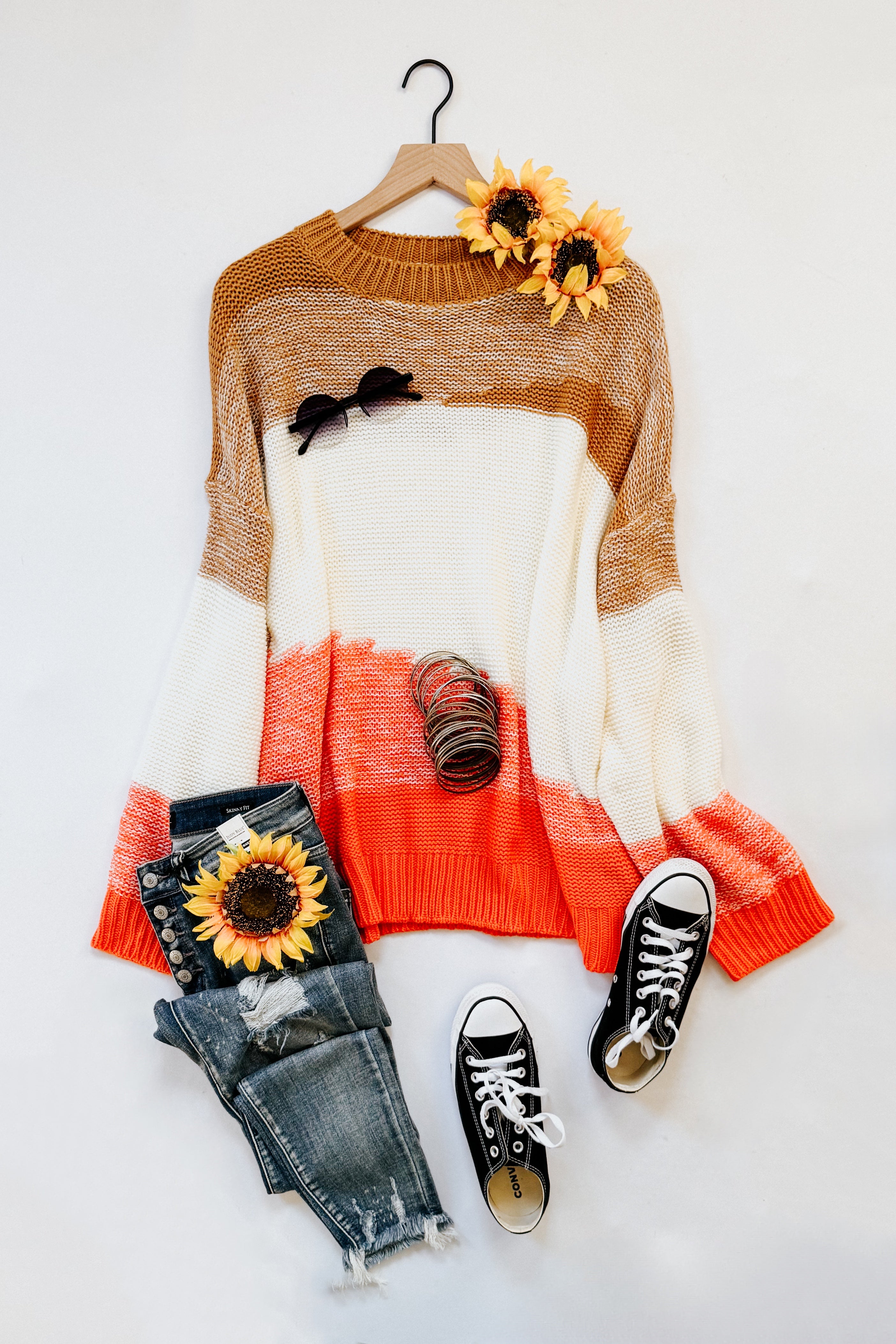 Come Around Color Block Sweater