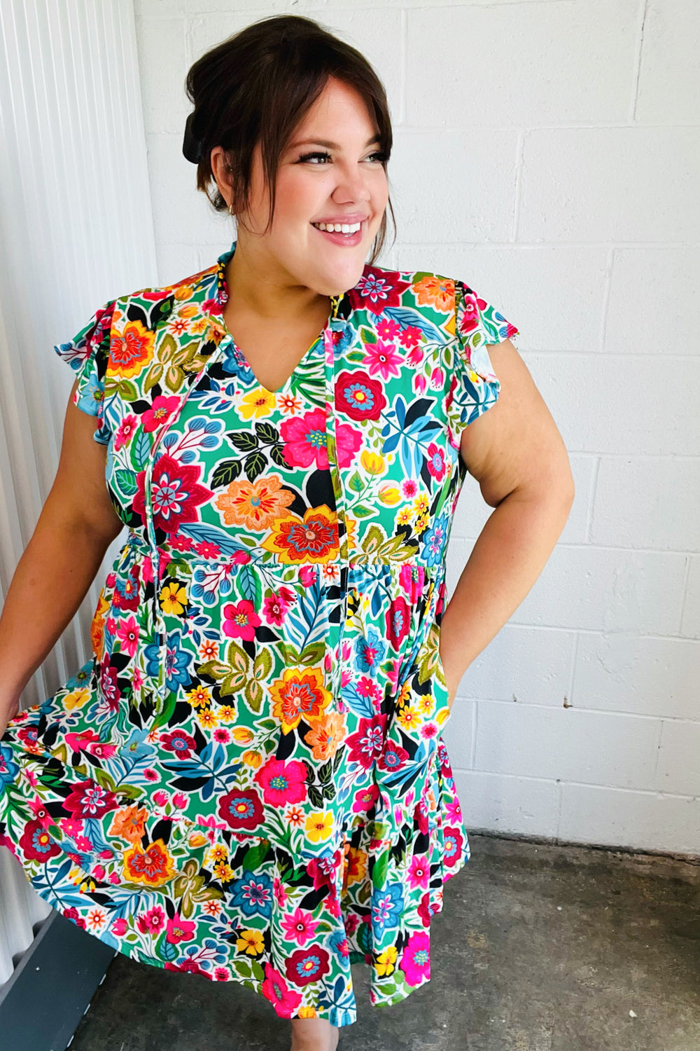 Equinox Ruffled Dress