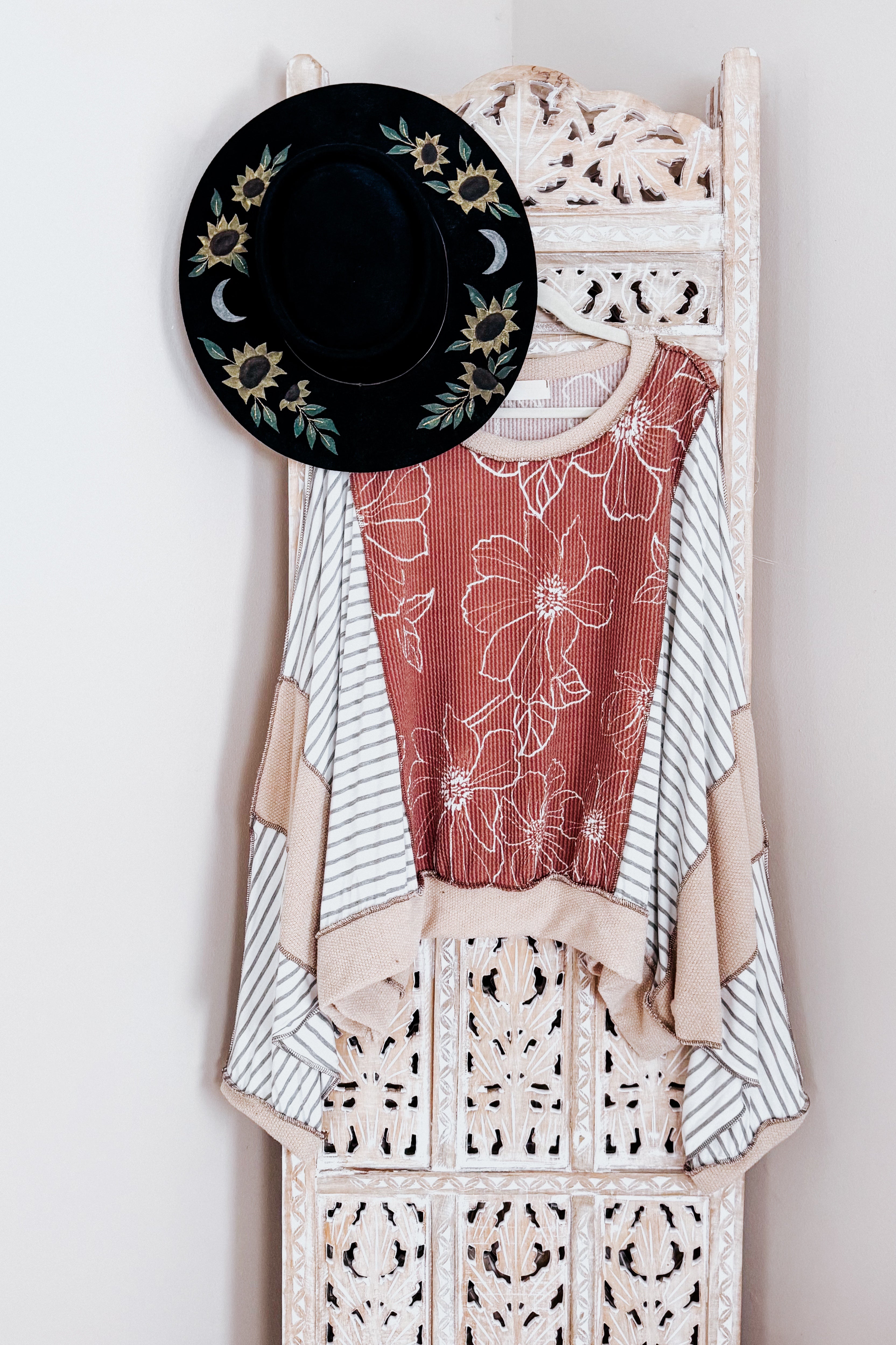 Striped and in Bloom Dolman Top