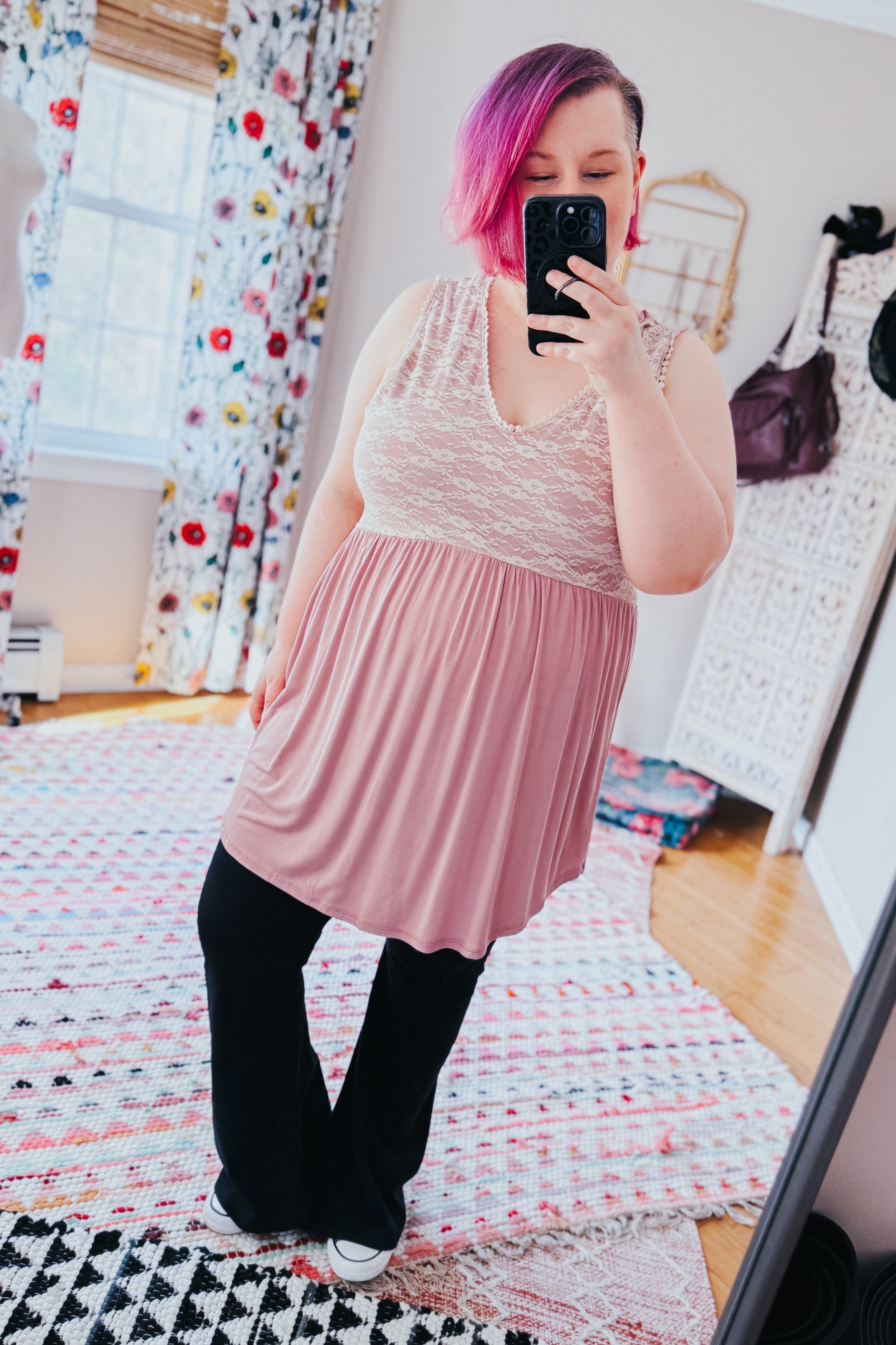 Blushing Beauty Lace Babydoll Top